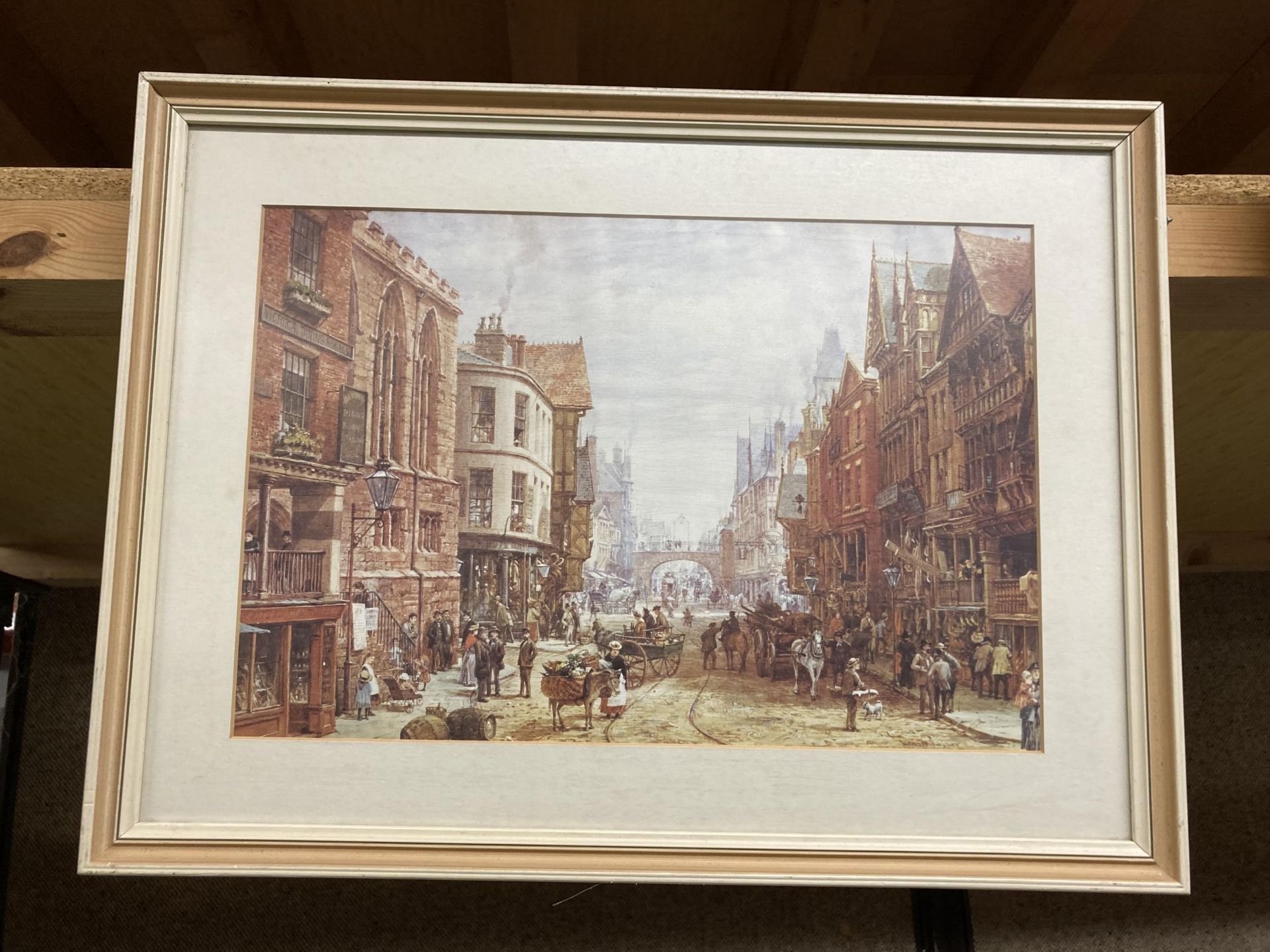 A PAIR OF FRAMED LOUISE RAYNARD PRINTS OF CHESTER SCENES - Image 3 of 5