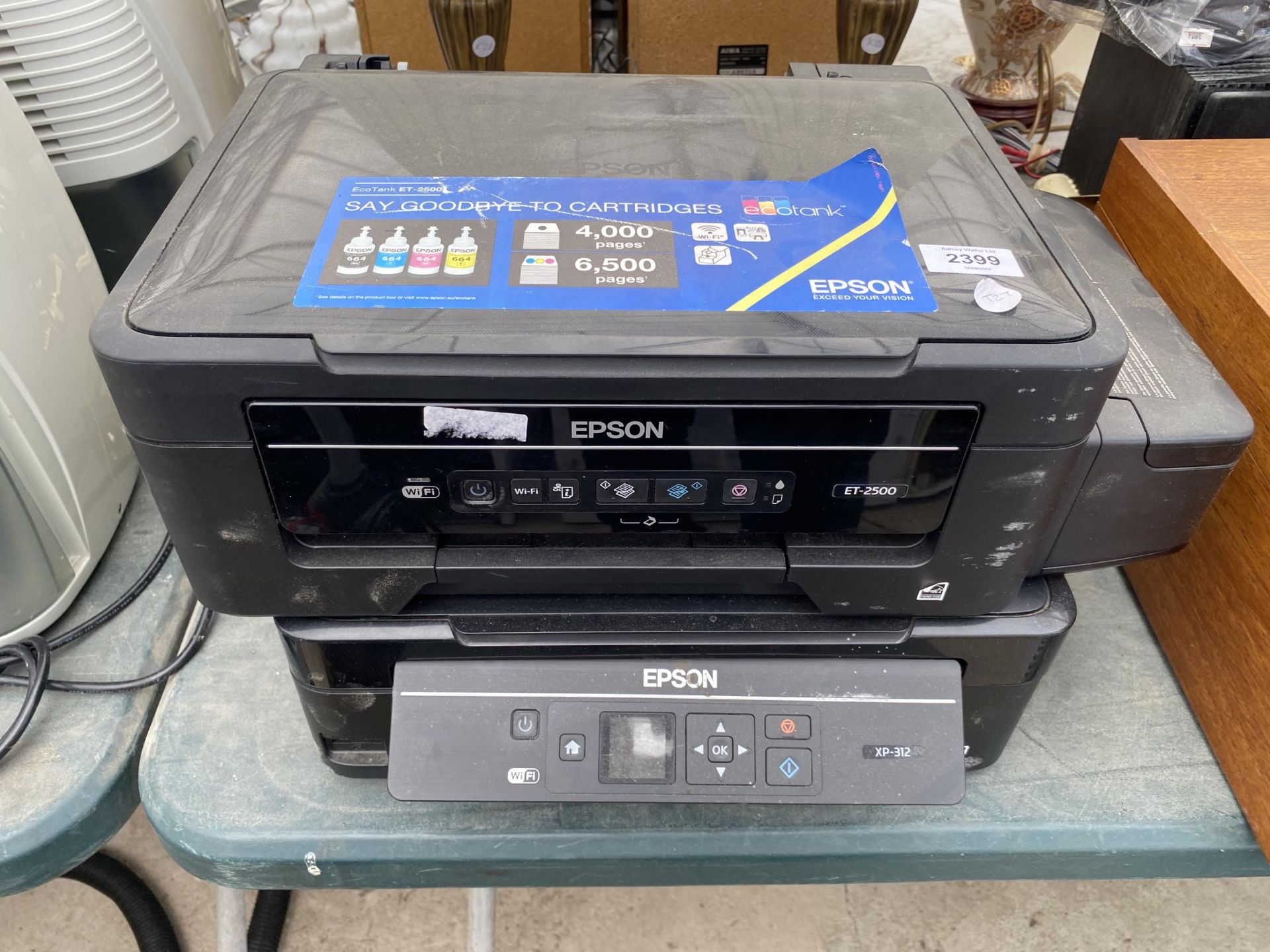 AN EPSON ET-2500 WIFI PRINTER TOGTHER WITH EPSON XP-312 PRINTER