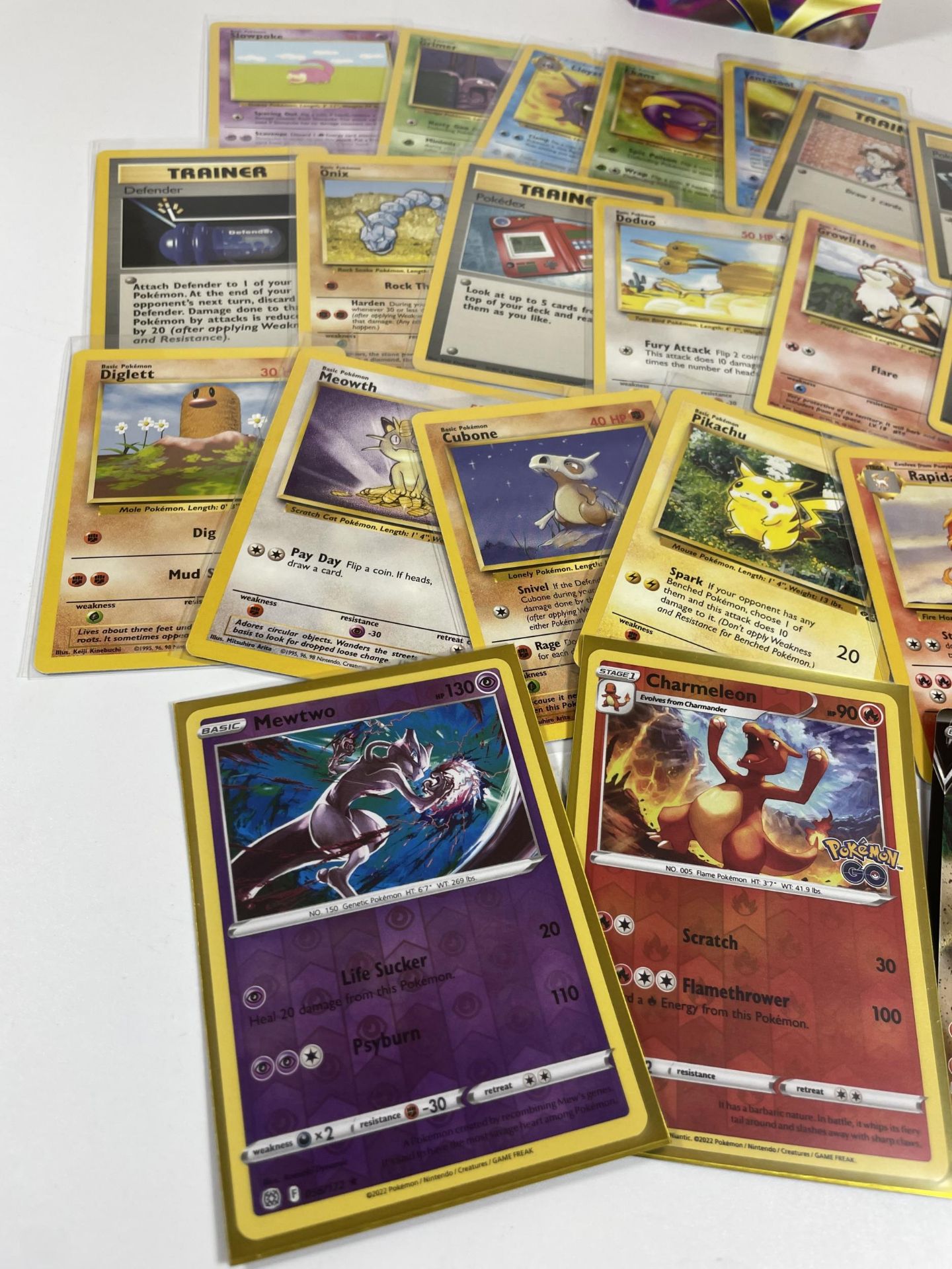 A SMALL POKEMON FOLDER OF CARDS - JUNGLE SET 1999 PIKACHU, FURTHER WOTC CARDS, MEWTWO RADIANT - Image 3 of 5