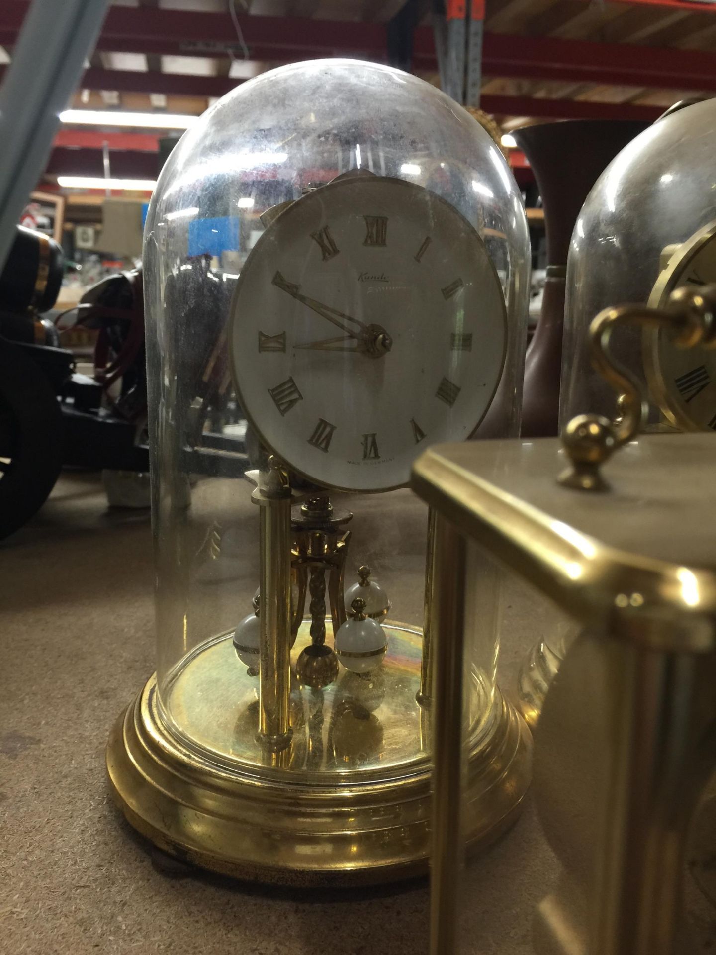 A COLLECTION OF VINTAGE CLOCKS, DOMED EXAMPLES ETC - Image 2 of 5