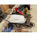 A GARDEN WHEELBARROW ETC