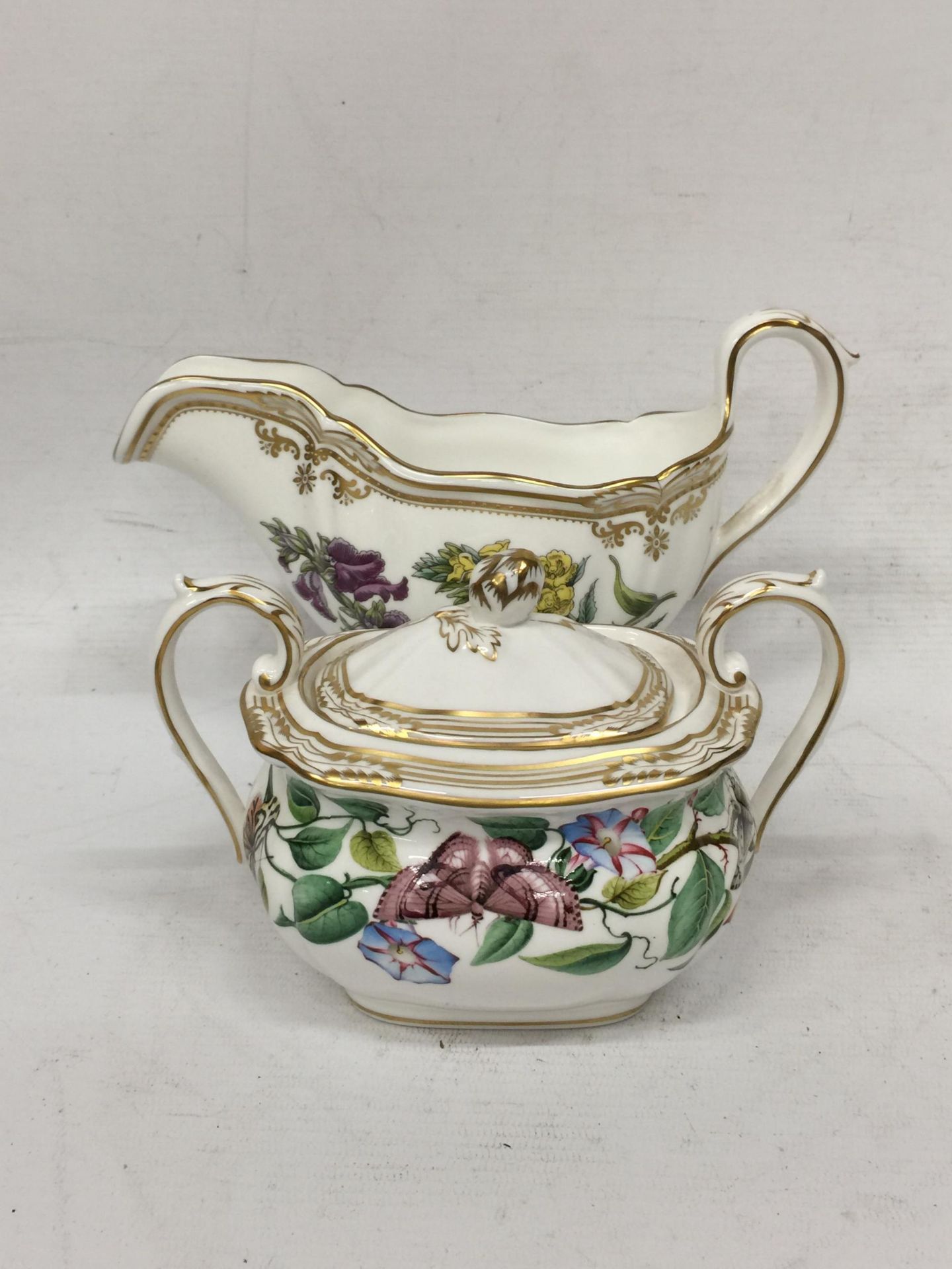 THREE PIECES OF SPODE CERAMICS TO INCLUDE SPODE AERIDES COFFEE POT, STAFFORD FLOWERS CREAM JUG AND - Image 6 of 8