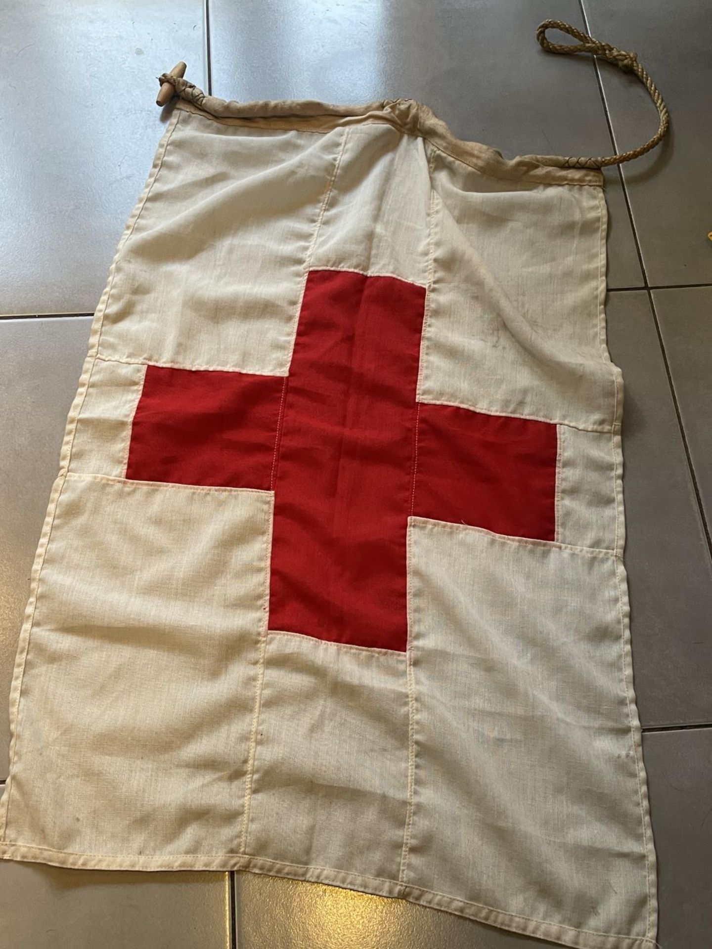 A MILITARY RED CROSS FLAG