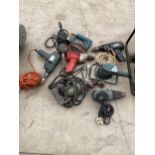 EIGHT ASSORTED POWER TOOLS, DRILLS ETC