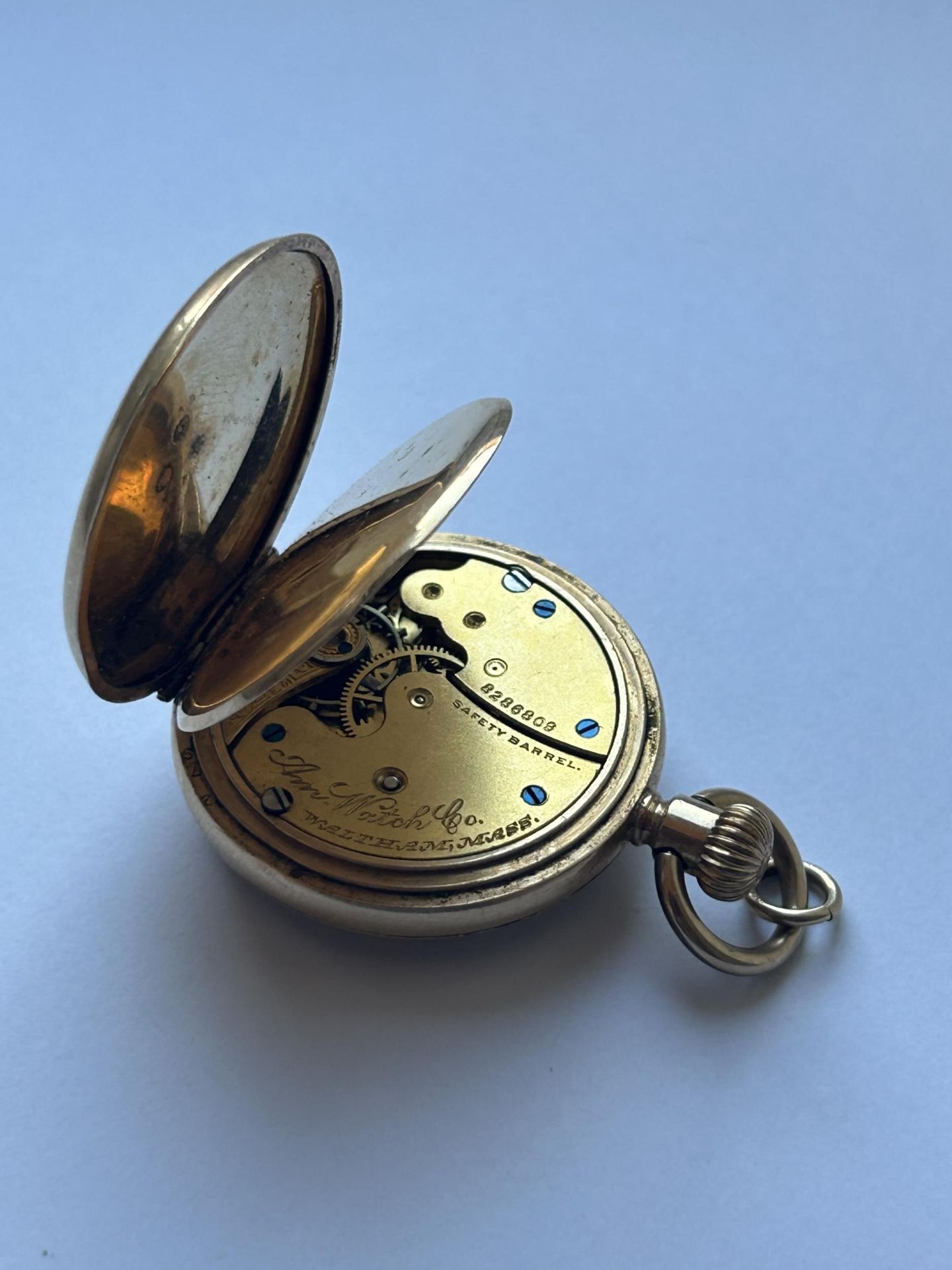 A 14CT GOLD LADIES OPEN FACED POCKET WATCH GROSS WEIGHT 40.20 GRAMS - Image 6 of 6