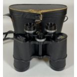 A VINTAGE CASED PAIR OF BOOTS ADMIRAL 10X50MM COATED OPTICS BINOCULARS