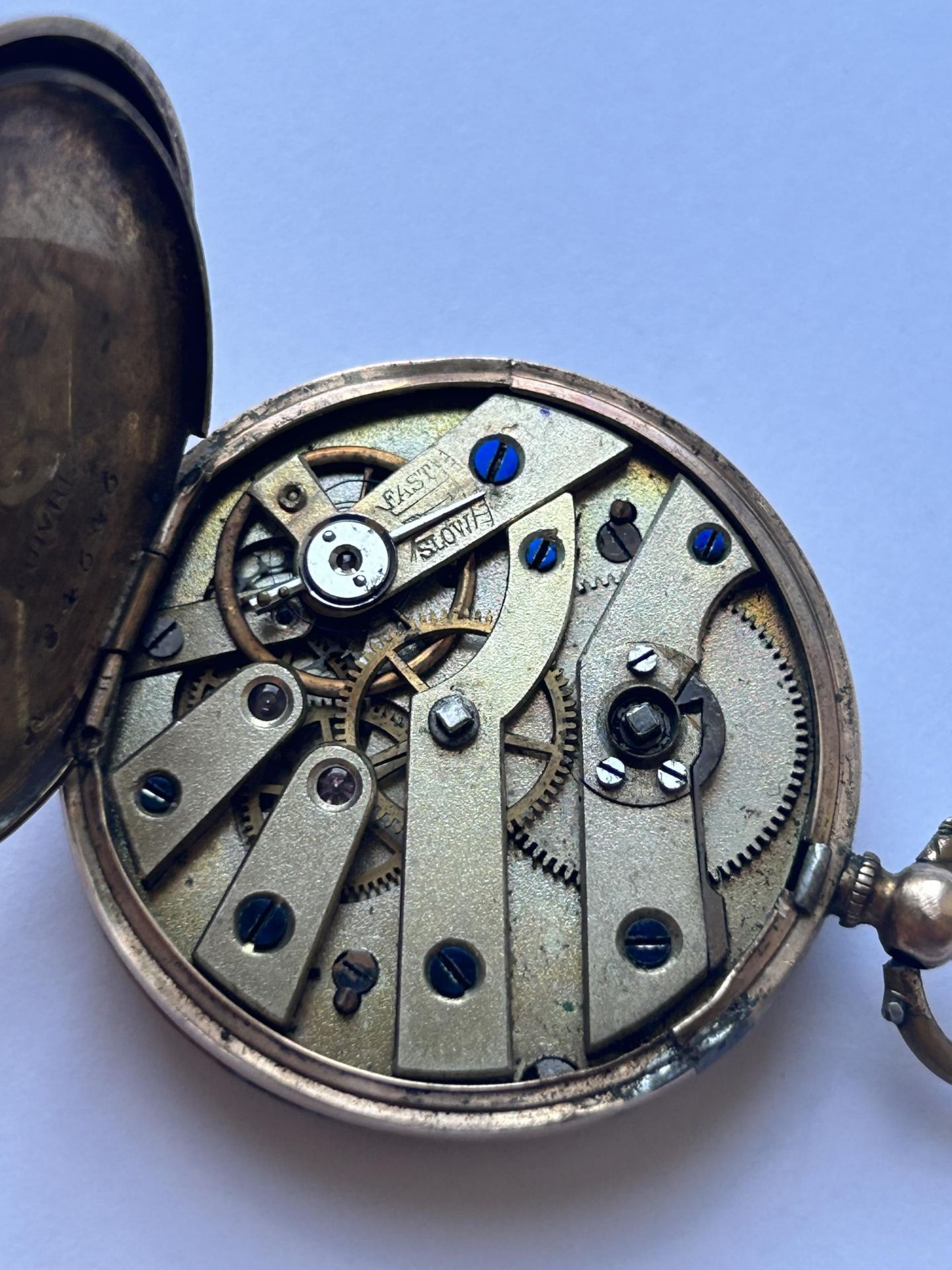 A 9CT GOLD LADIES OPEN FACED POCKET WATCH GROSS WEIGHT 30.63 GRAMS - Image 5 of 6