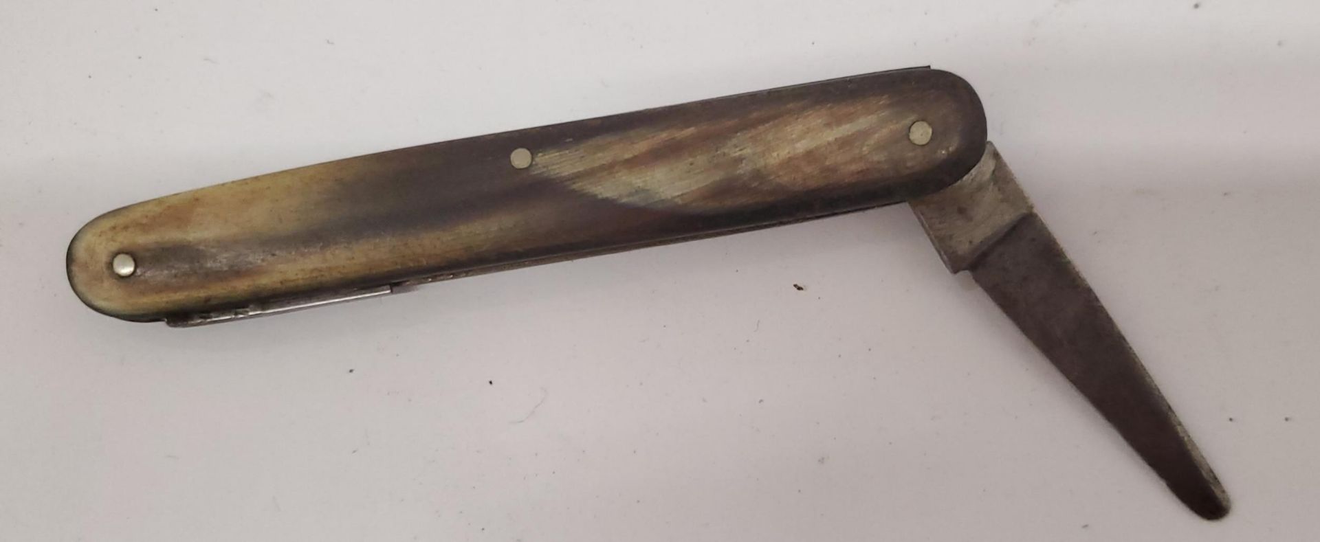 A MILLIARD, EDINBURGH BONE HANDLED FRUIT KNIFE