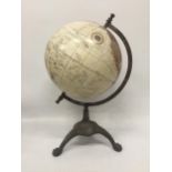 A GLOBE ON CAST BASE