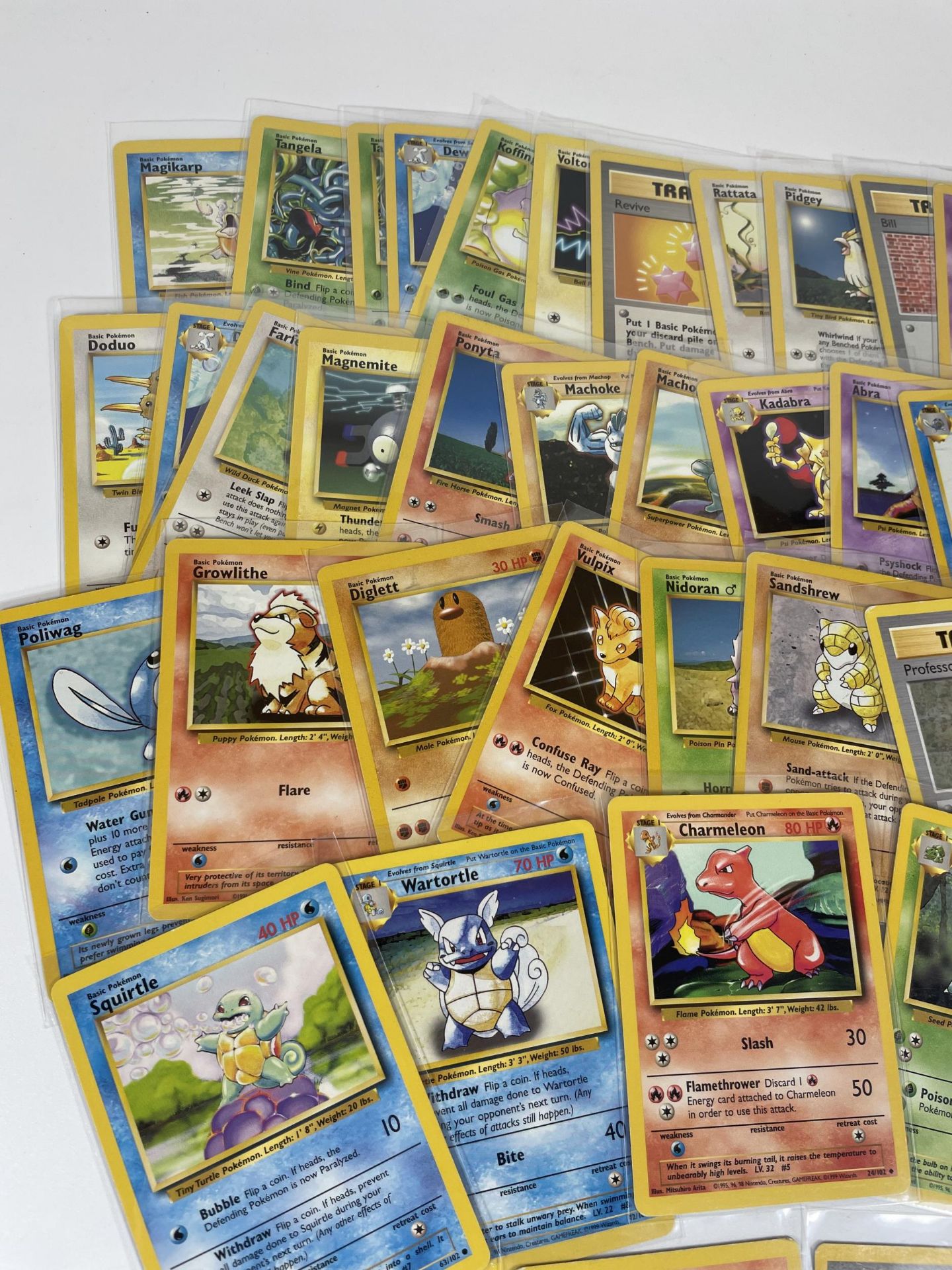 A COLLECTION OF WOTC 1999 BASE SET POKEMON CARDS, SHADOWLESS, SQUIRTLE, BULBSAUR ETC - Image 2 of 7