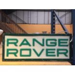 A RANGE ROVER ILLUMINATED BOX SIGN