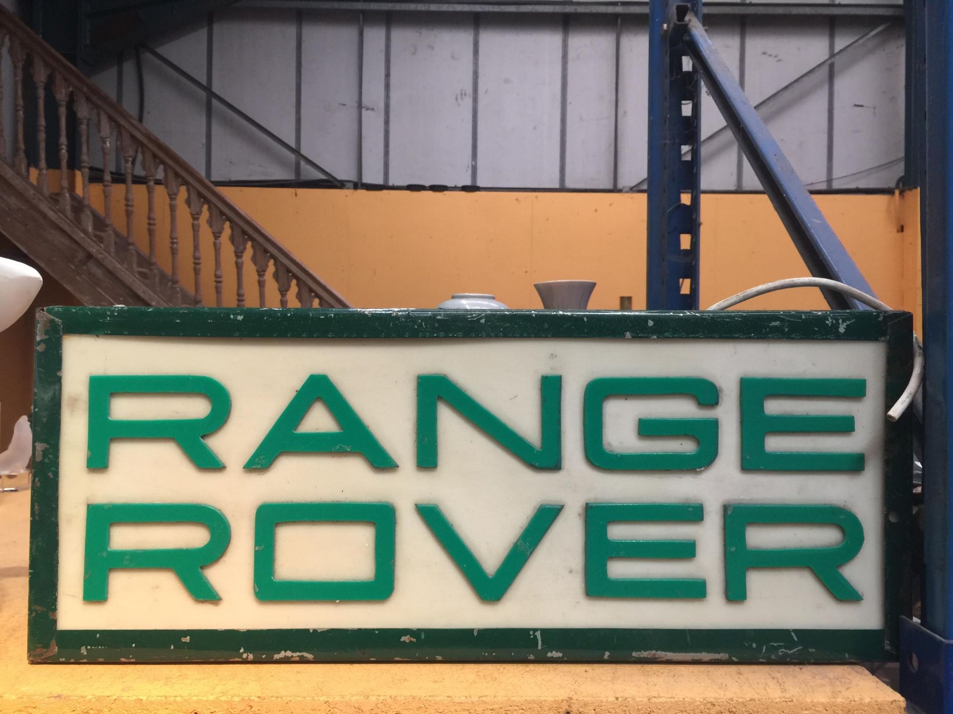 A RANGE ROVER ILLUMINATED BOX SIGN