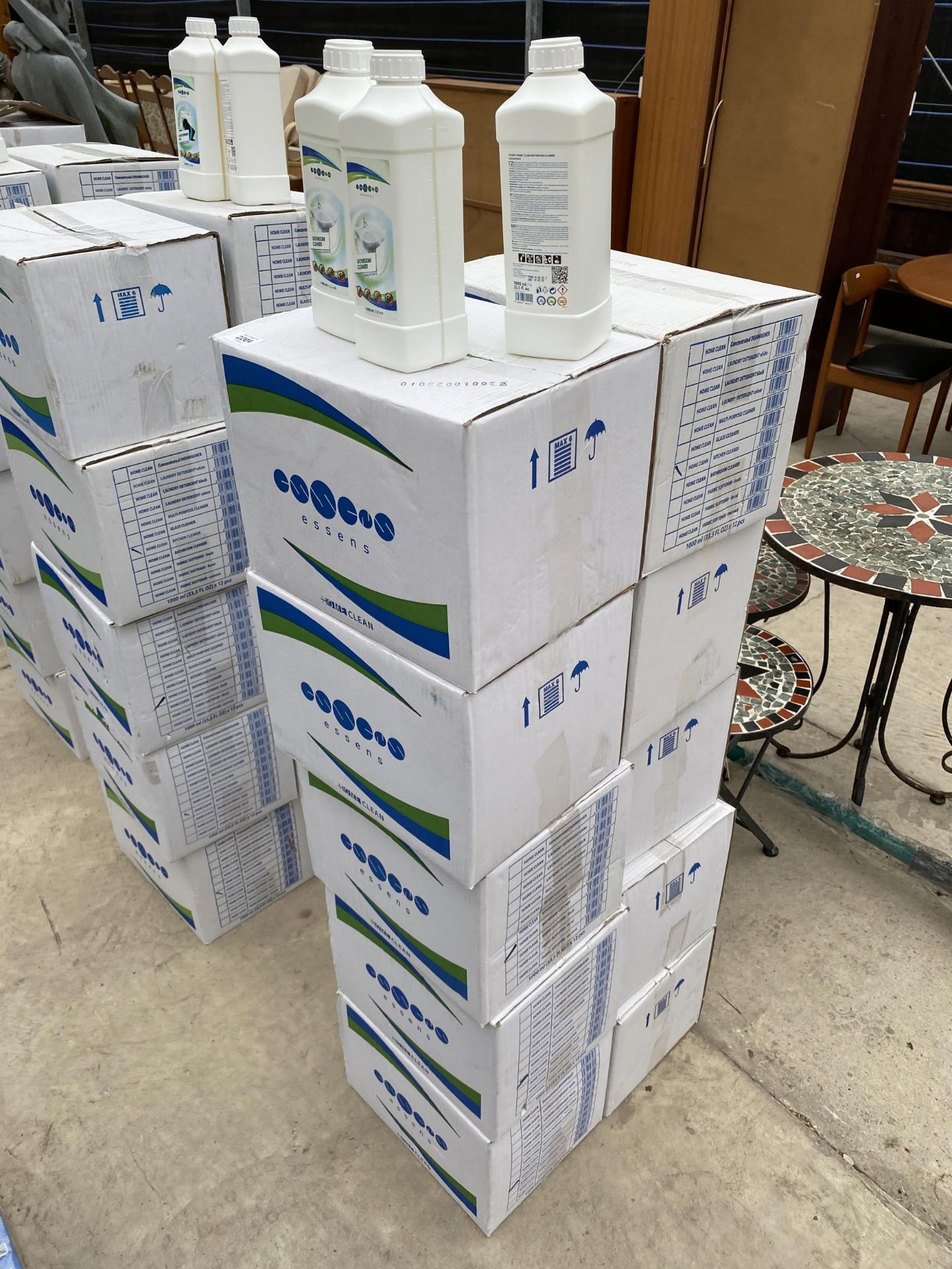 TEN BOXES OF INDUSTRIAL BATHROOM AND KITCHEN CLEANER