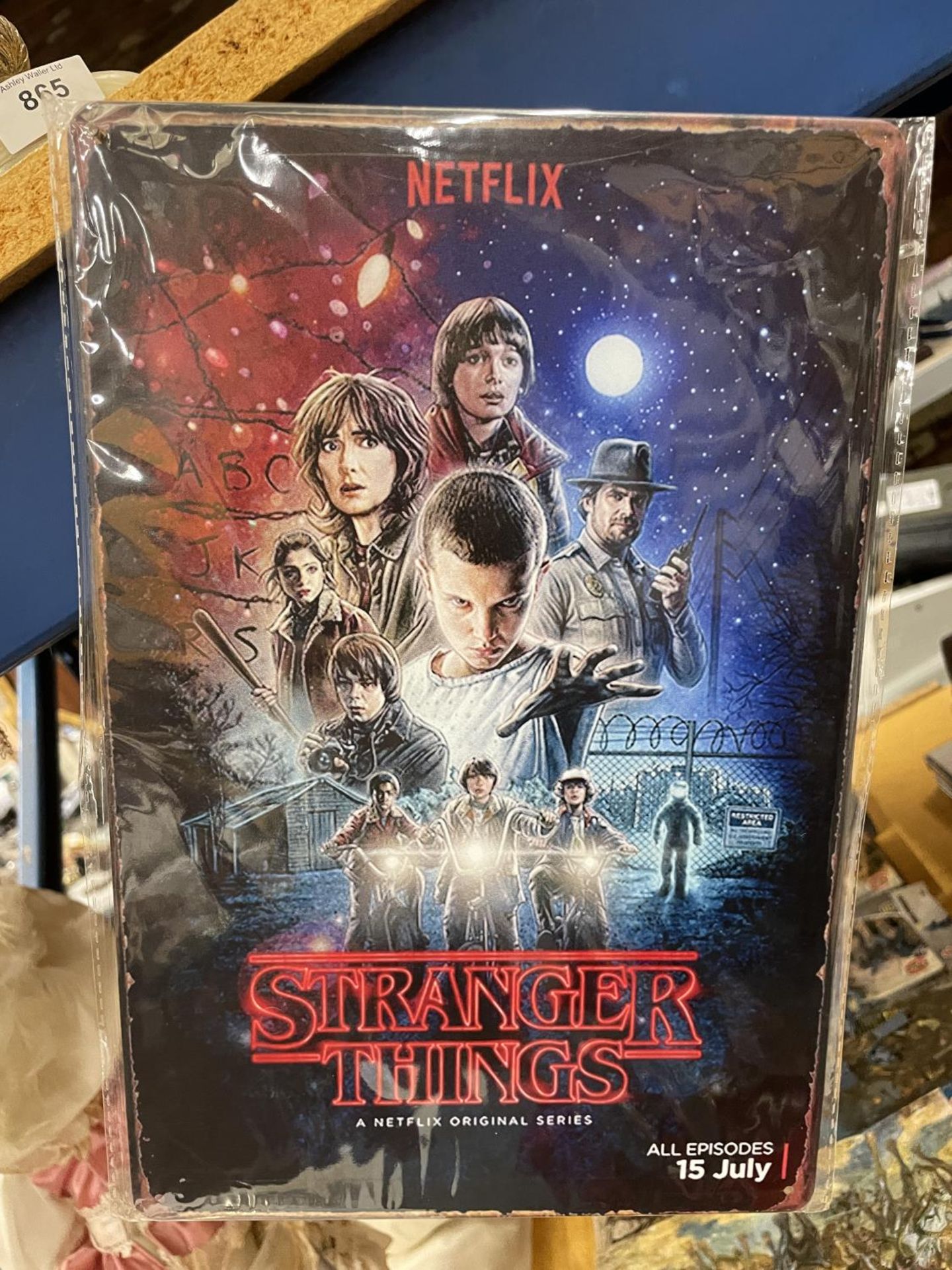 TWO TIN PLATE SIGNS - NETFLIX 'STRANGER THINGS' - Image 3 of 3