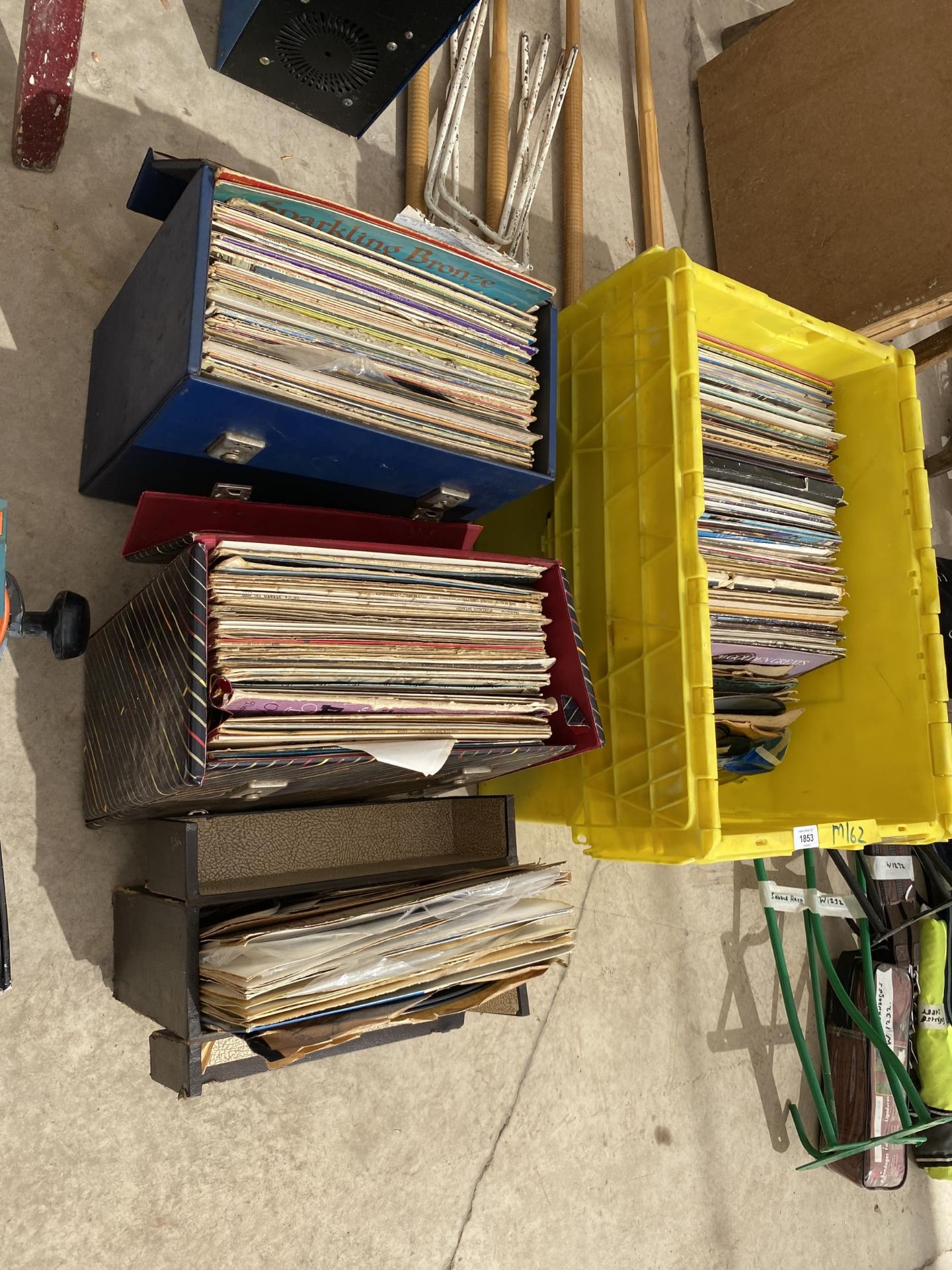 A LARGE COLLECTION OF LP RECORDS, STORAGE CASES ETC - Image 2 of 2