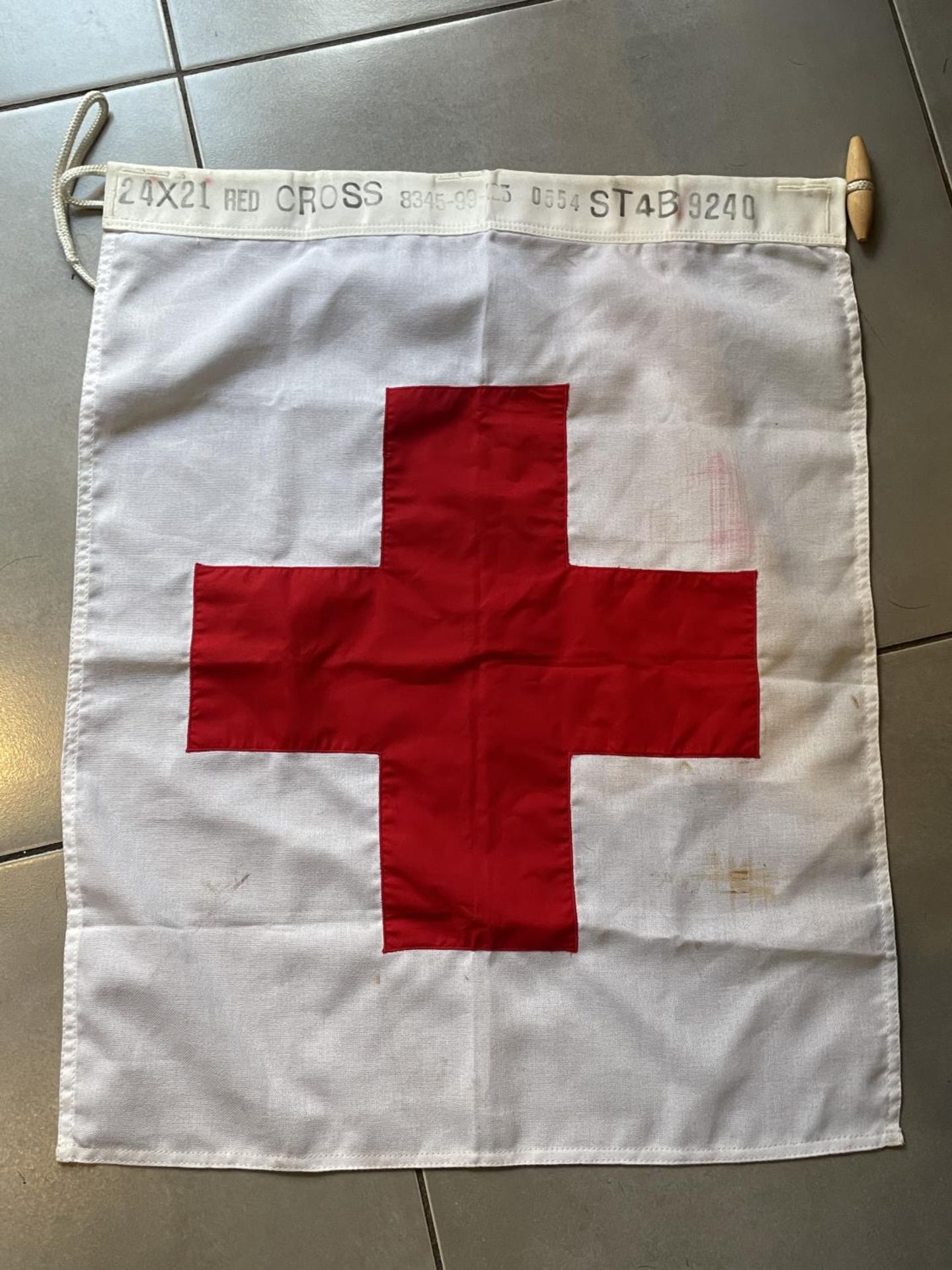 A MILITARY RED CROSS FLAG