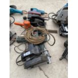 FIVE ASSORTED POWER TOOLS, BLACK AND DECKER SAW ETC