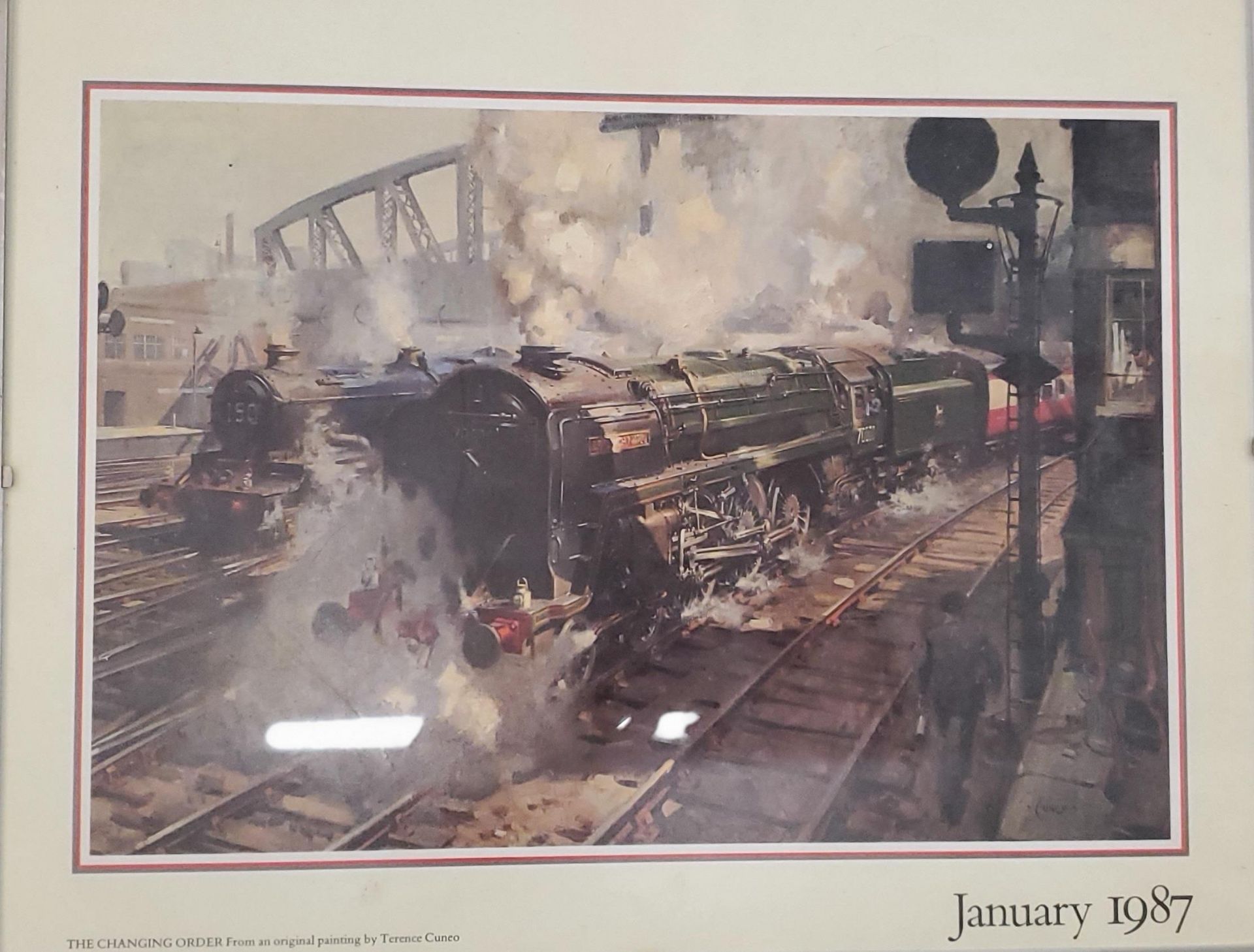 FIVE PRINTS OF STEAM ENGINES - Image 3 of 6