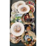 A LARGE QUANTITY OF CABINET PLATES TO INCLUDE VARIOUS SUBJECTS - 17 IN TOTAL