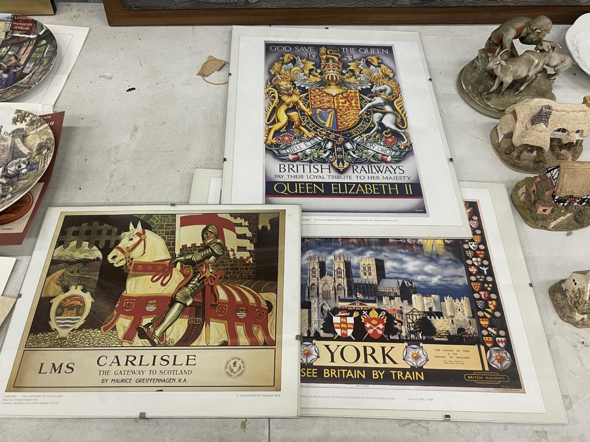 A GROUP OF THREE UNFRAMED BRITISH RAILWAYS POSTERS