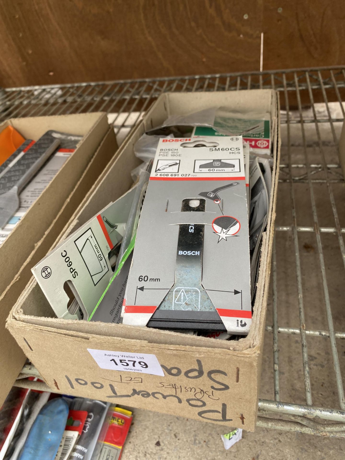 A BOX OF NEW OLD STOCK BOSCH BLADES ETC