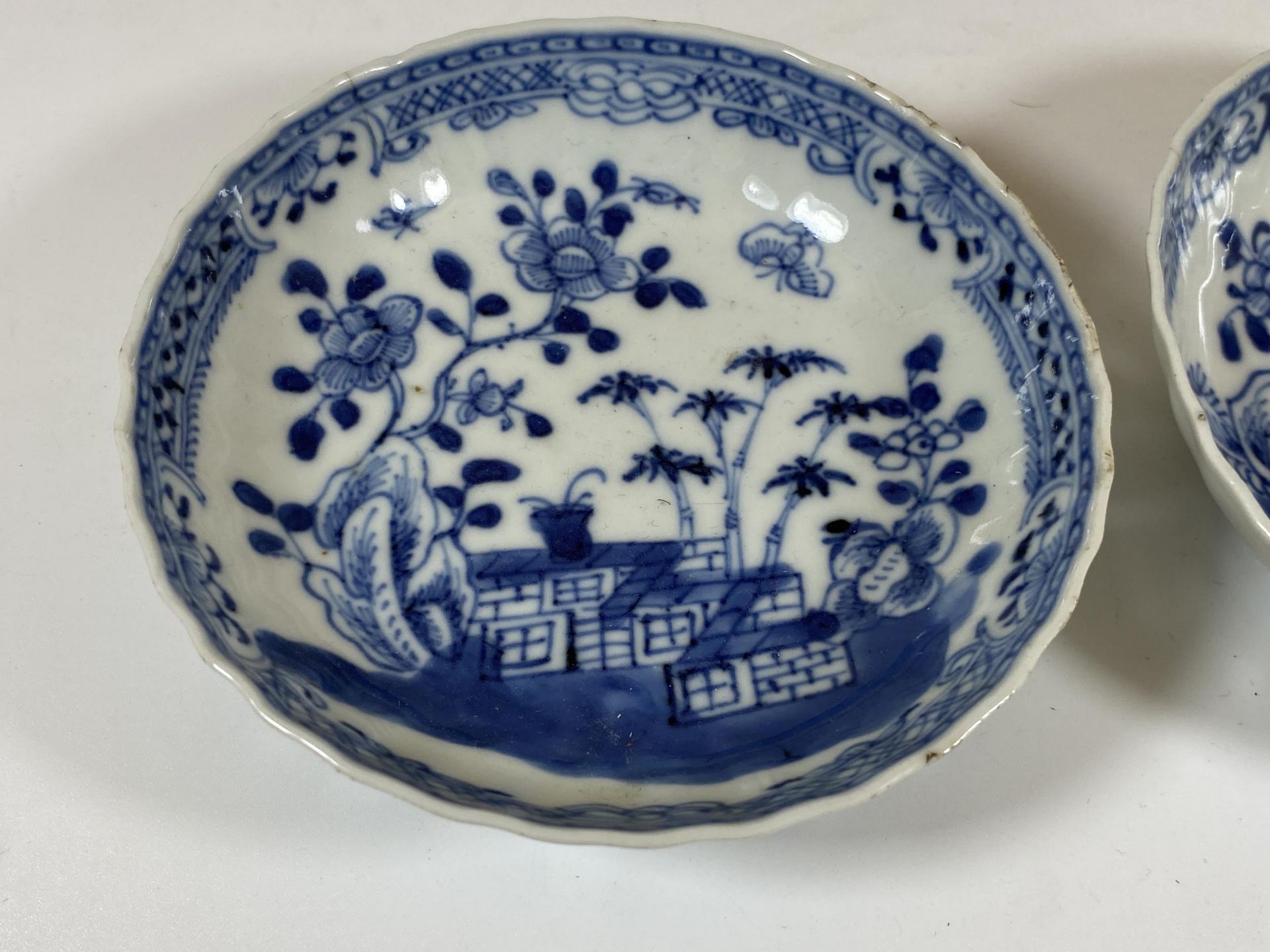 A PAIR OF 19TH CENTURY QING CHINESE BLUE AND WHITE DISHES, DIAMETER 12CM - Image 2 of 6