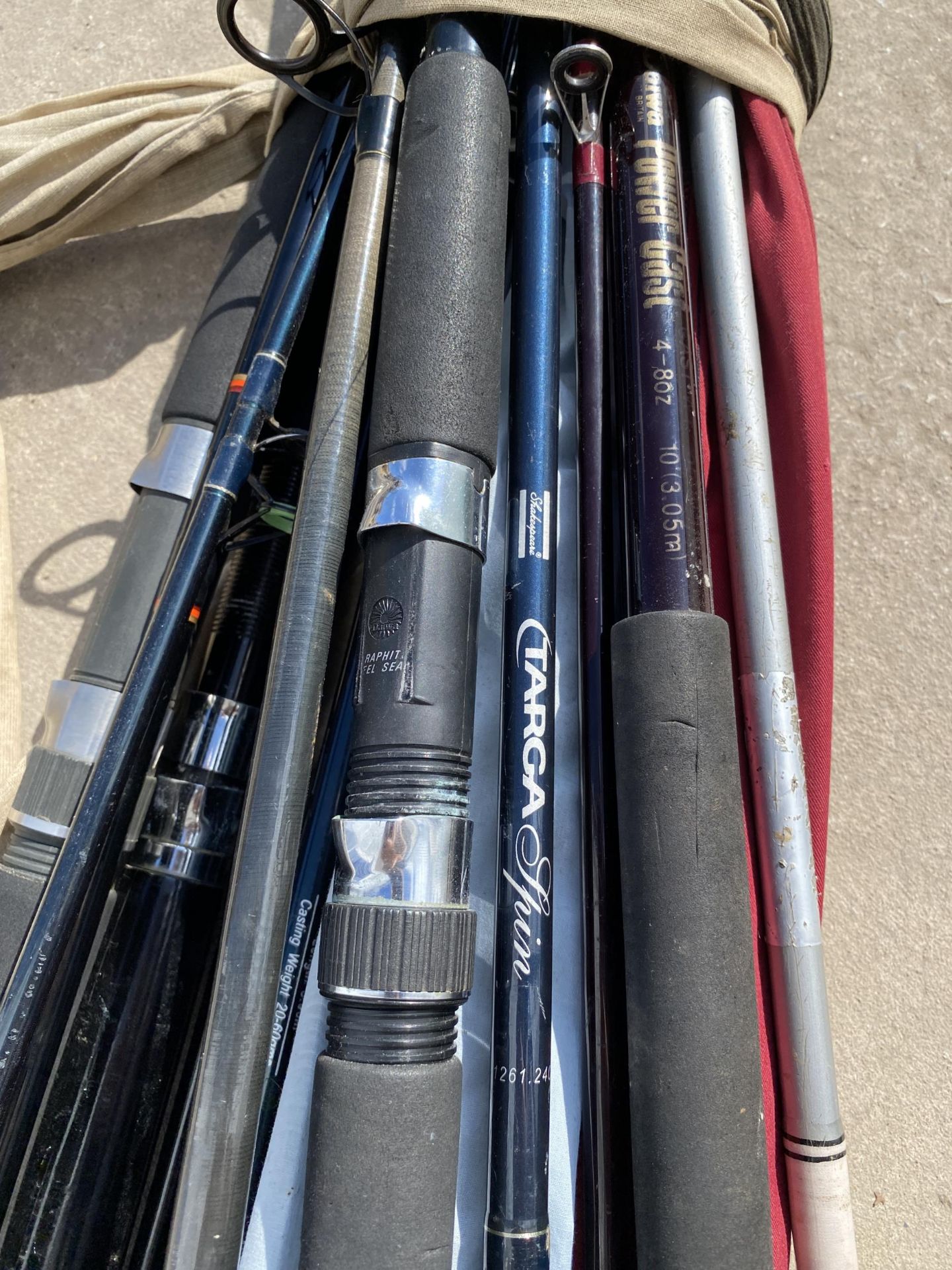 A COLLECTION OF FISHING RODS, SUPERCAST ETC - Image 3 of 5