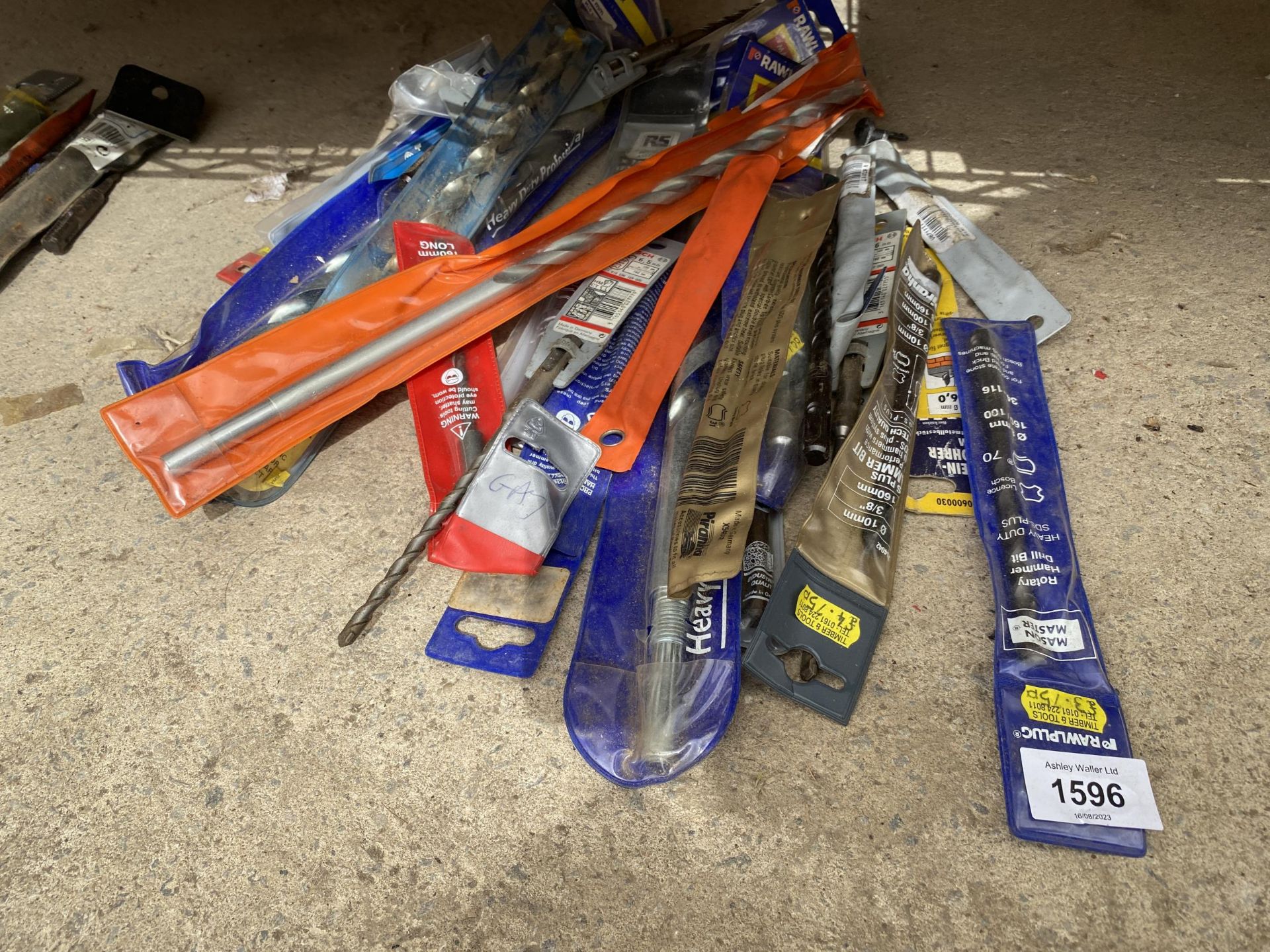 A GROUP OF NEW OLD STOCK HEAVY DUTY DRILL BITS