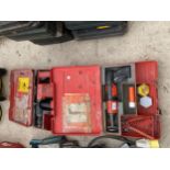 TWO CASED POWER TOOLS INCLUDING A HILTI HAMMER DRILL