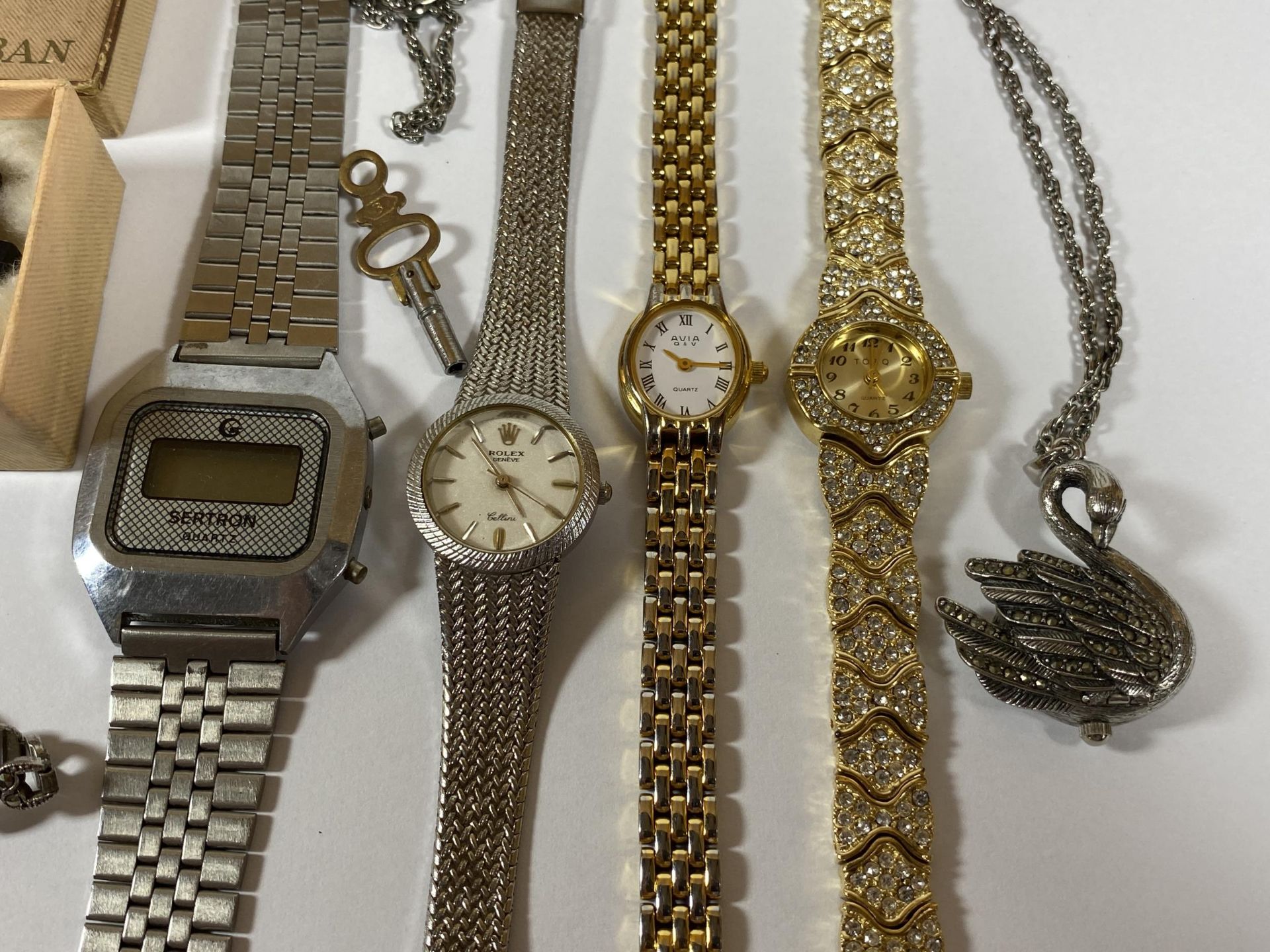 A MIXED LOT OF ASSORTED WATCHES, AVIA, ART DECO MARCASITE EXAMPLES ETC - Image 3 of 7