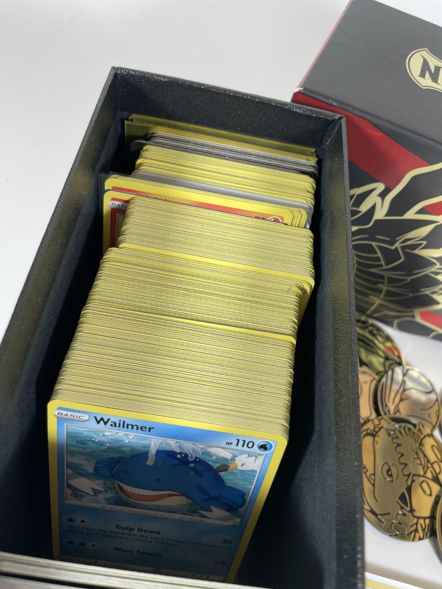 A POKEMON TRAINER BOX FULL OF ASSORTED CARDS, HOLOS, TOKENS ETC - Image 4 of 6