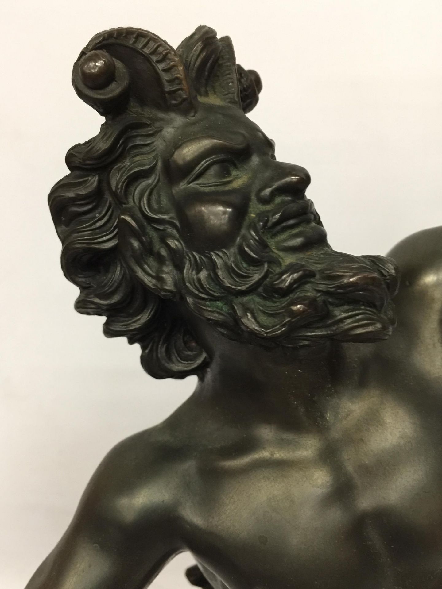 A BRONZE MODEL OF GREEK GOD PAN - Bild 5 aus 5