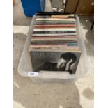A BOX OF ASSORTED LP RECORDS, BILLY JOEL, SIMON AND GARFUNKEL, FAITH NO MORE ETC