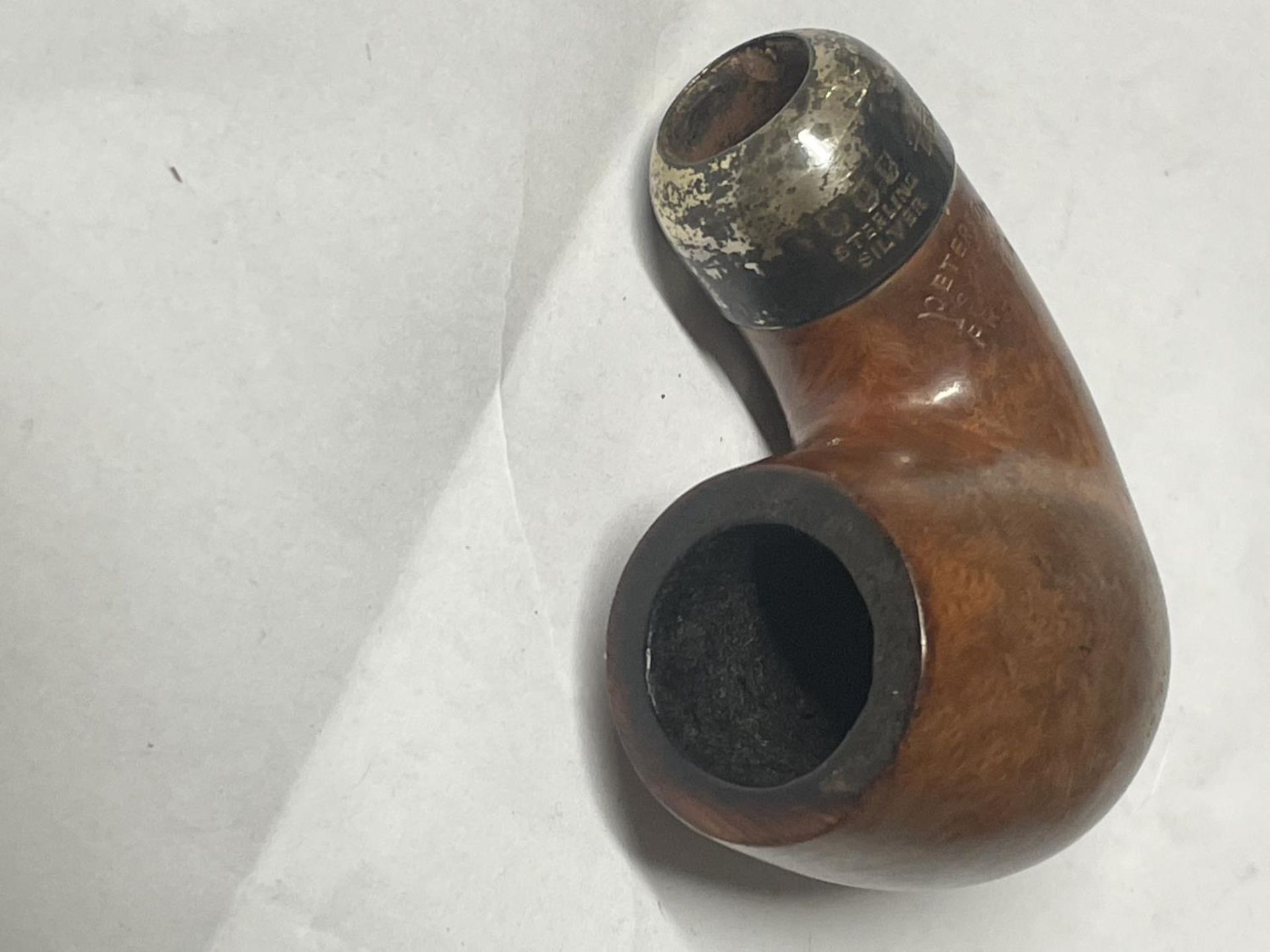 A PETERSONS SYSTEM PREMIER 317 PIPE BOWL DUBLIN WITH STERLING SILVER COLLAR - Image 2 of 3