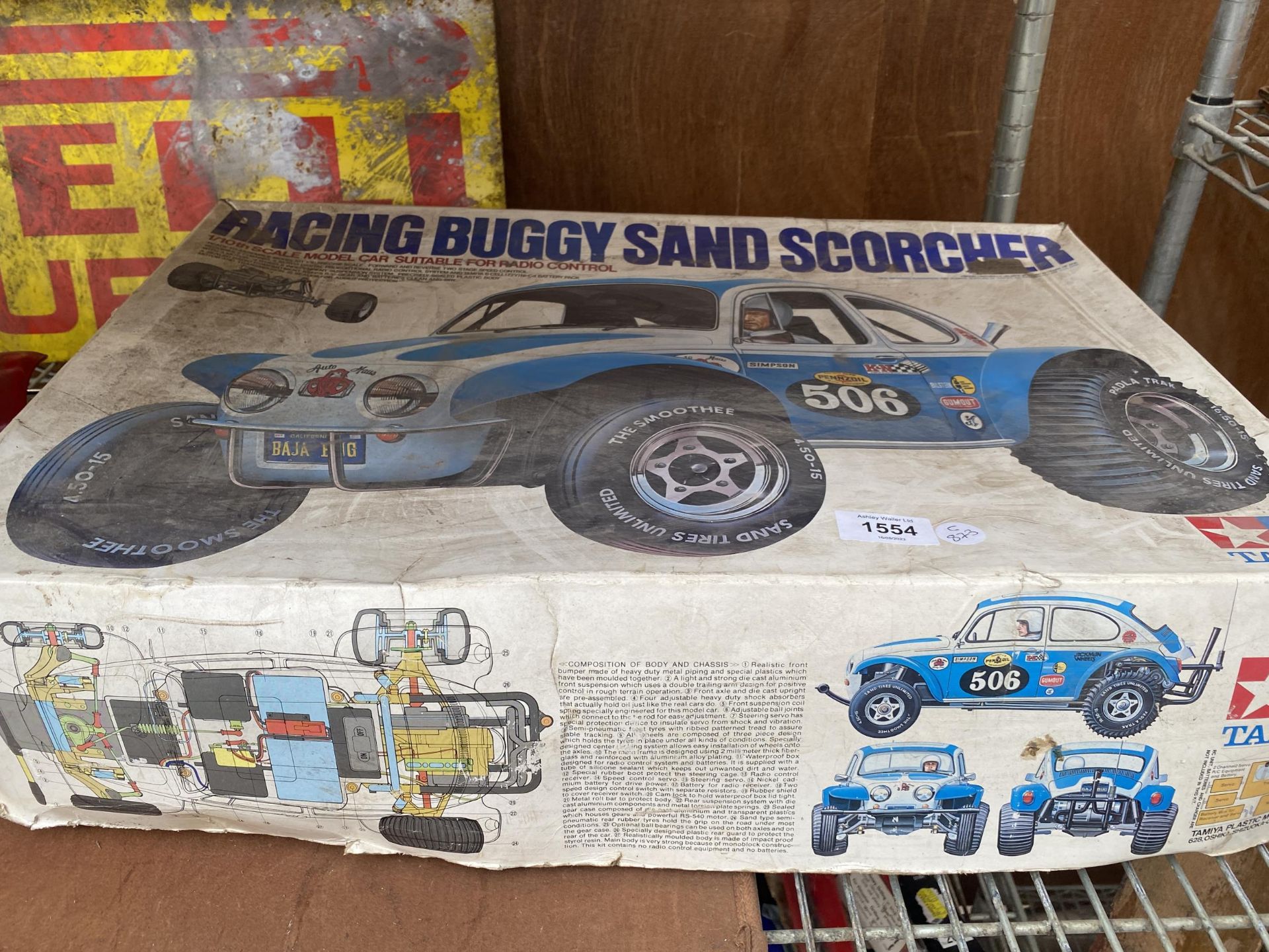 A BOXED TAMIYA RACING BUGGY SAND SCORCHER 1:10 SCALE RADIO CONTROLLED MODEL - Image 5 of 6