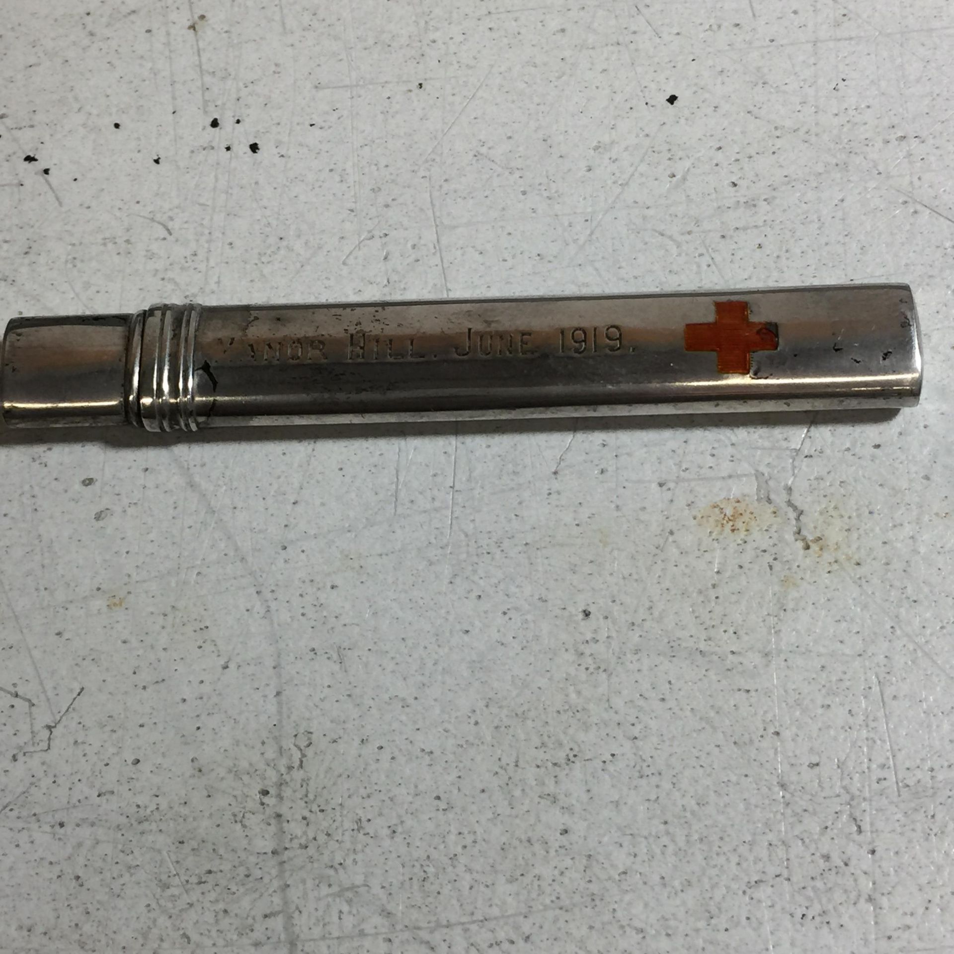A SILVER 1919 RED CROSS PENCIL