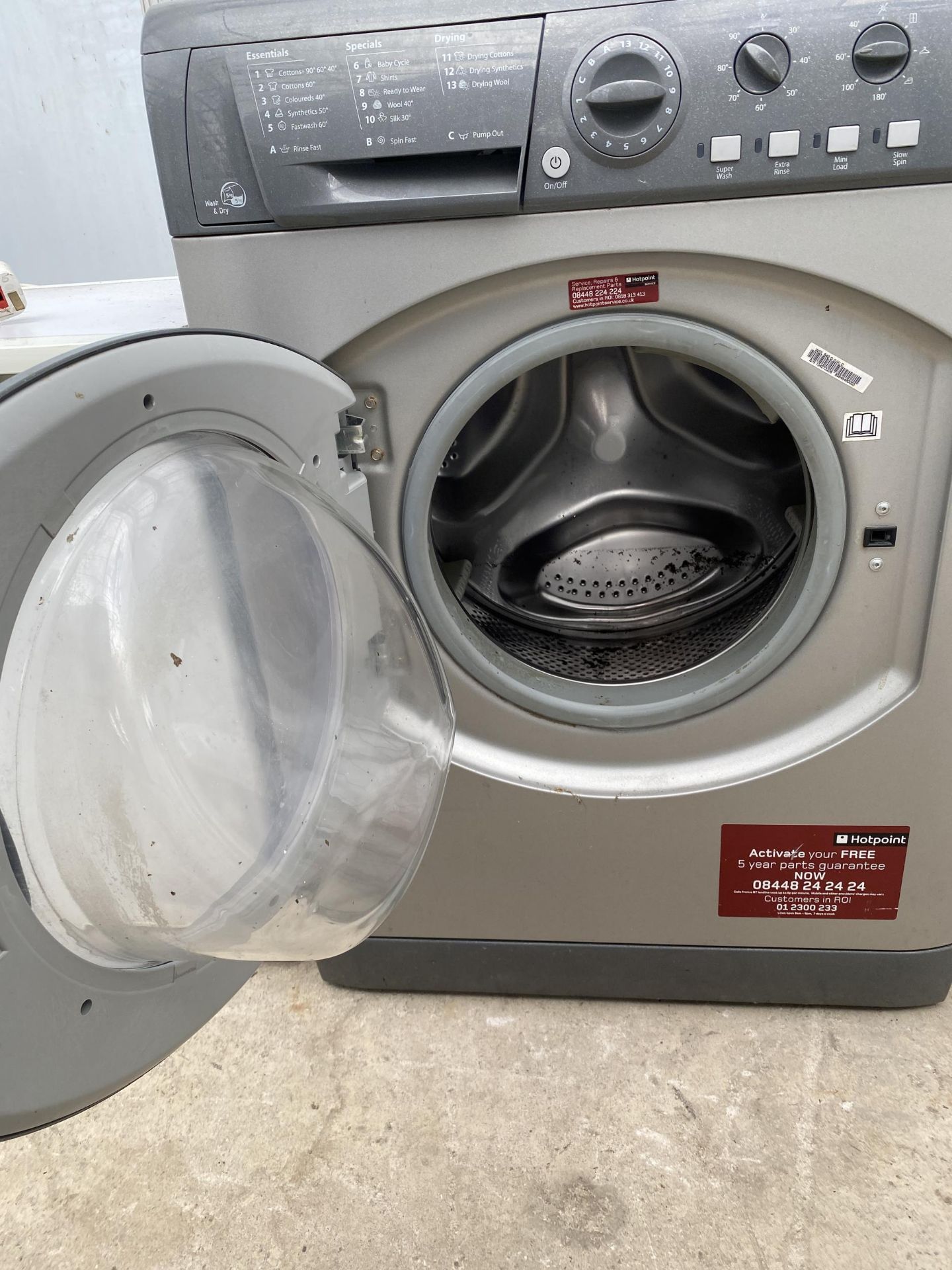 A GREY AQUARIUS 7KG WASHING MACHINE - Image 3 of 3