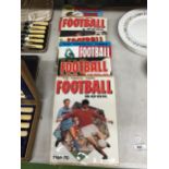 A COLLECTION OF VINTAGE 1970S THE TOPICAL TIMES FOOTBALL BOOKS