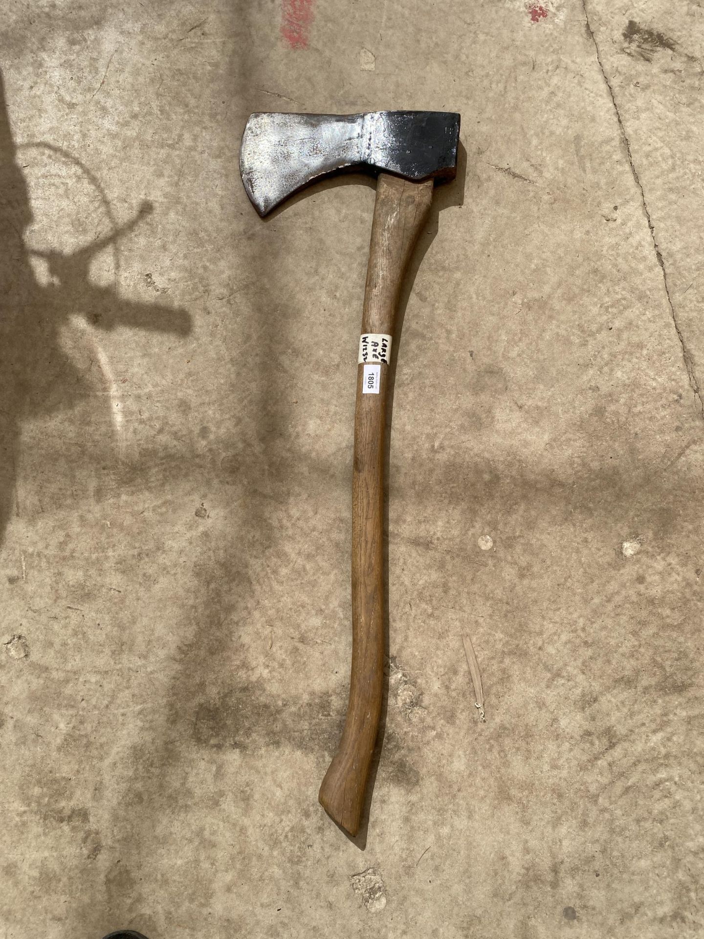 A LARGE VINTAGE AXE