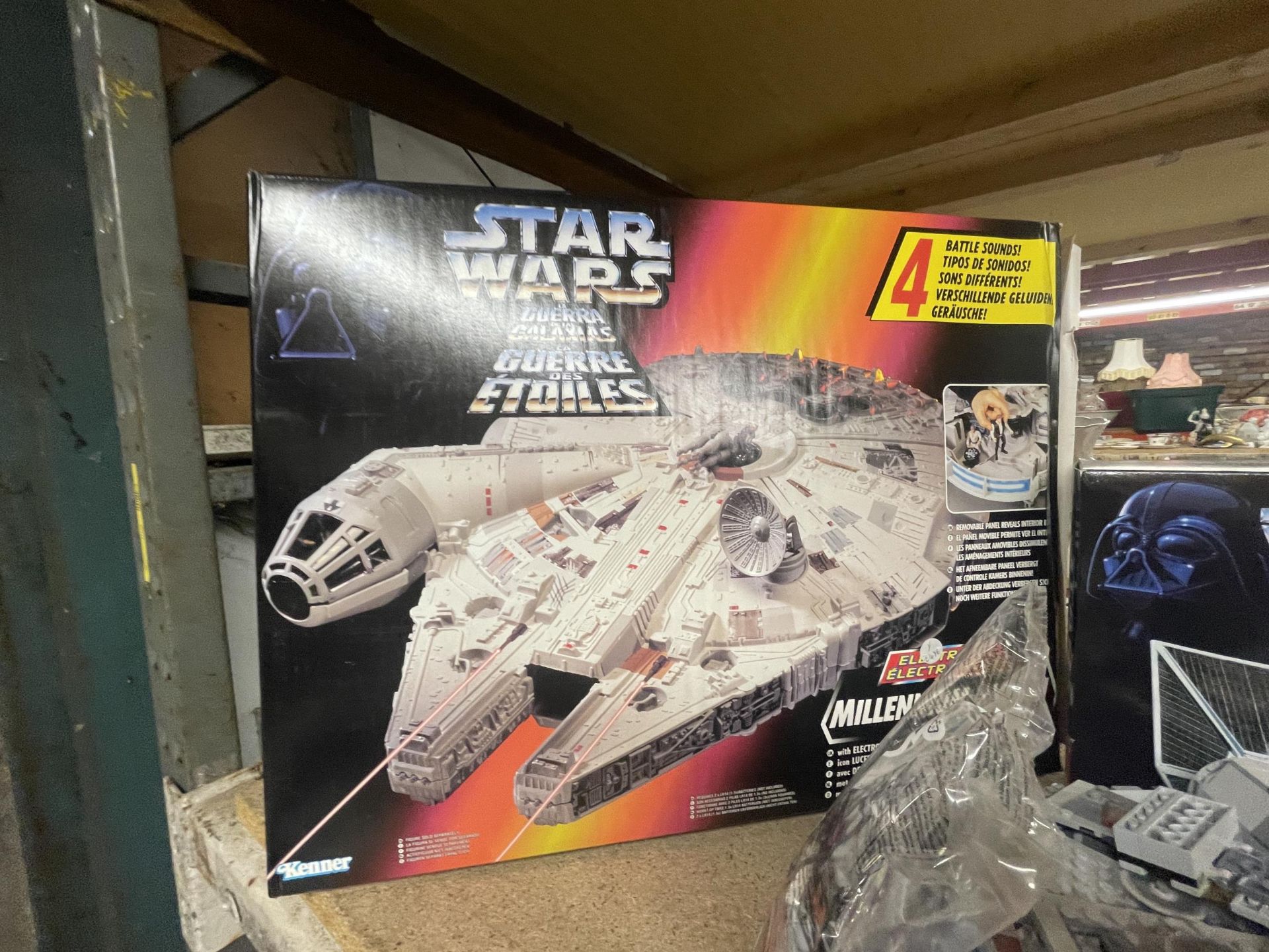 TWO BOXED STAR WARS TOY MODELS- MILLENIUM FALCON AND FIGHTER - Image 2 of 4