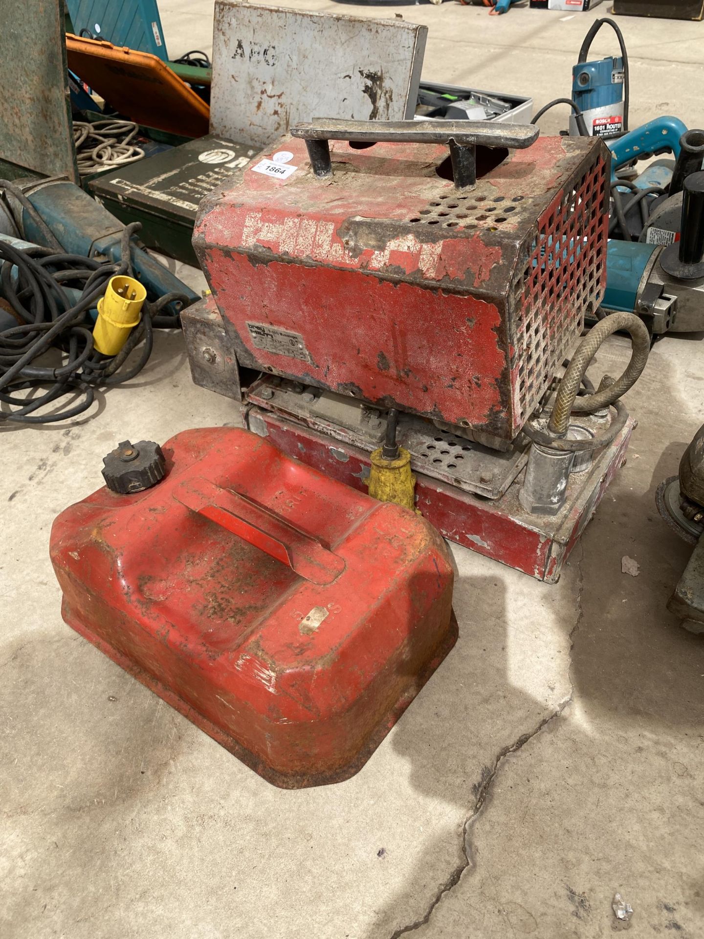 A HILTI GENERATOR AND PETROL CAN