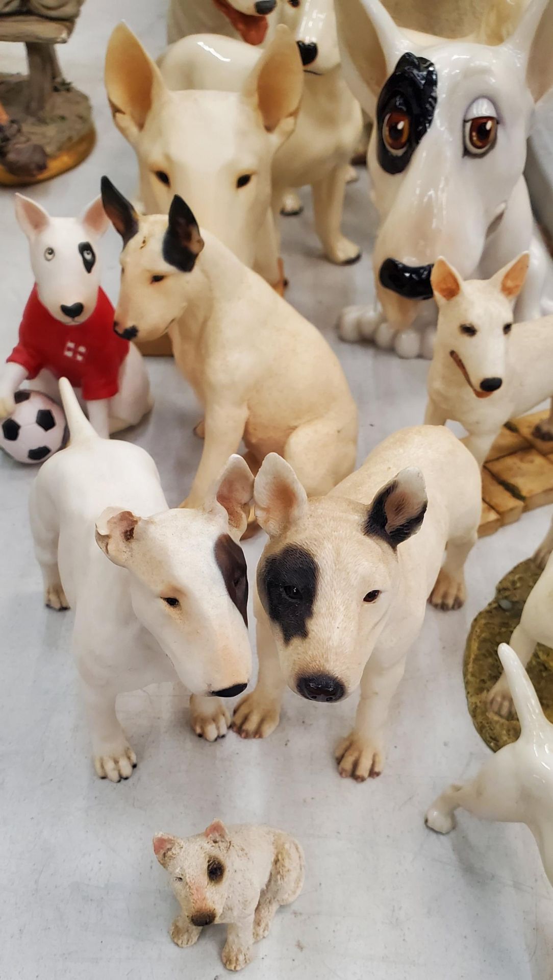 A LARGE COLLECTION OF BULL TERRIER DOGS HAND CRAFTED TO ALSO INCLUDE ROYAL DOULTON LUCKY STAR OF - Image 2 of 3