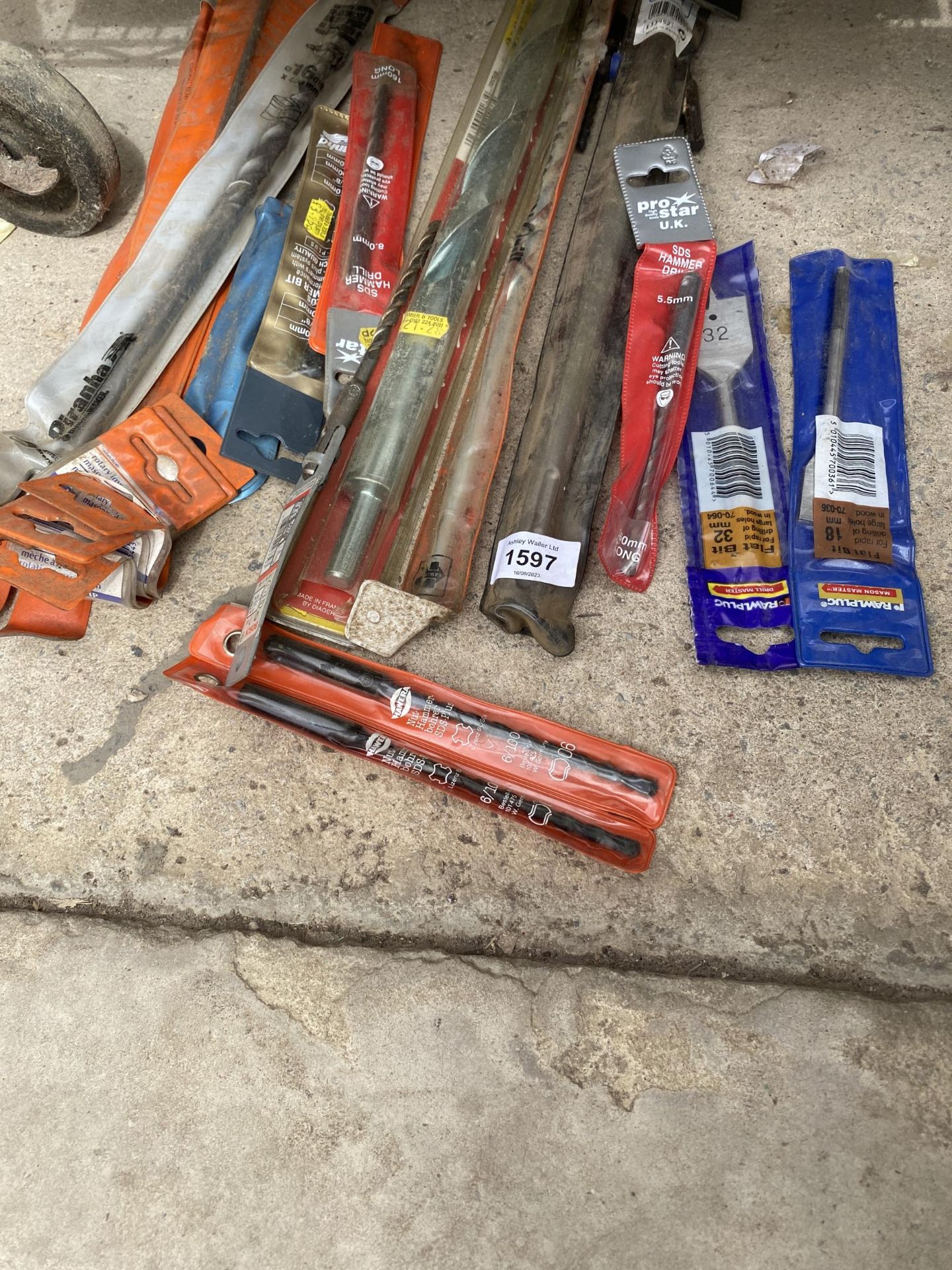 A GROUP OF NEW OLD STOCK HEAVY DUTY DRILL BITS