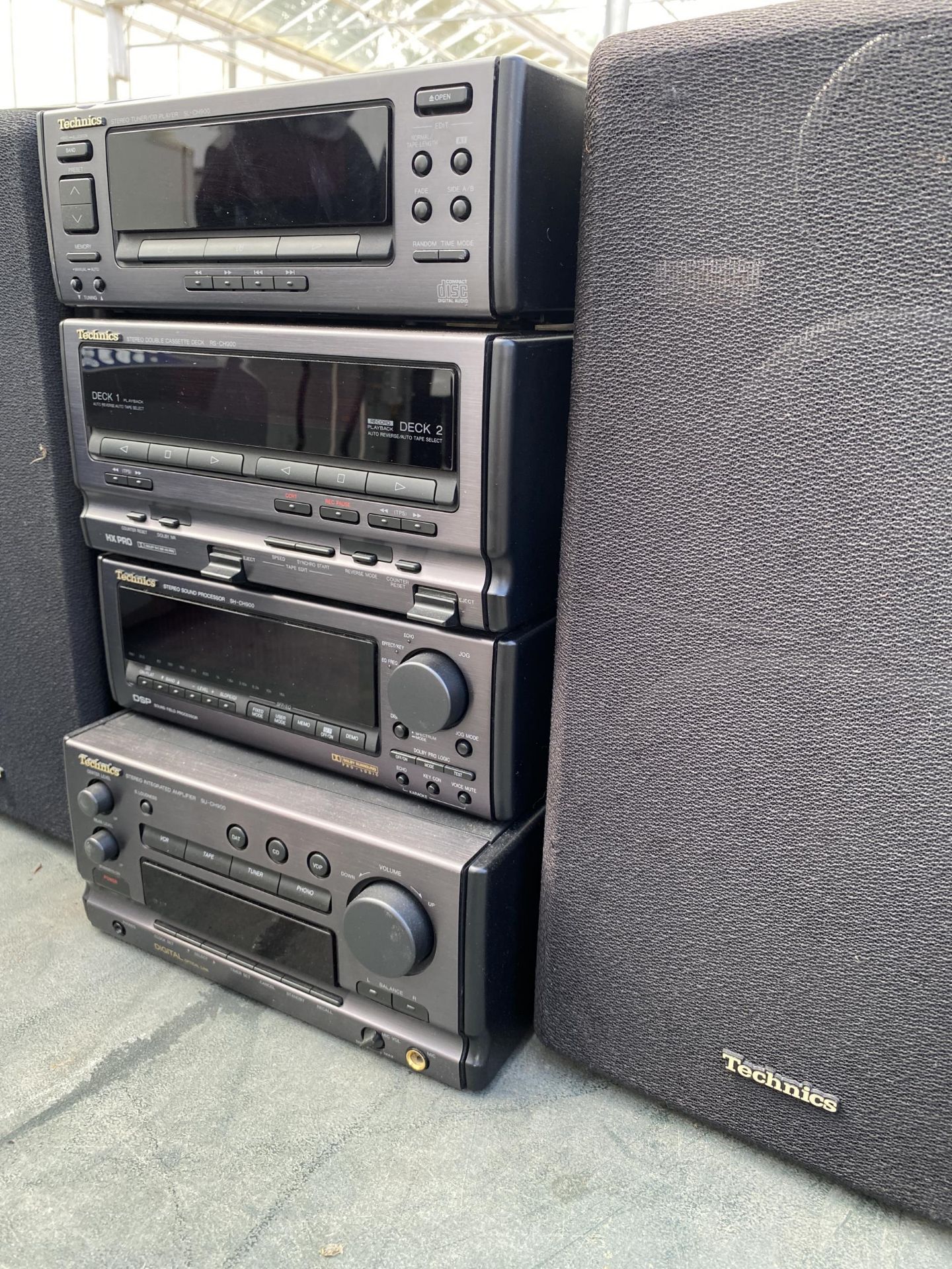 A TECHNICS STEREO TUNER/CD TRIPPLE DECK SYSTEM - Image 2 of 2
