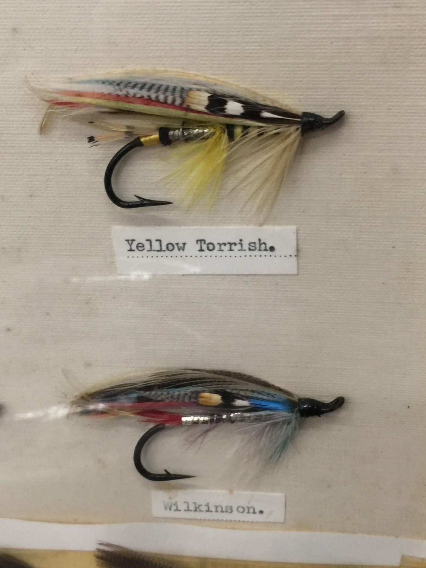 A FRAMED FISHING BAIT MONTAGE - Image 2 of 4
