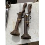 A PAIR OF WOODEN DISPLAY MUSKETS