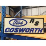 A FORD RS COSWORTH ILLUMINATED BOX SIGN