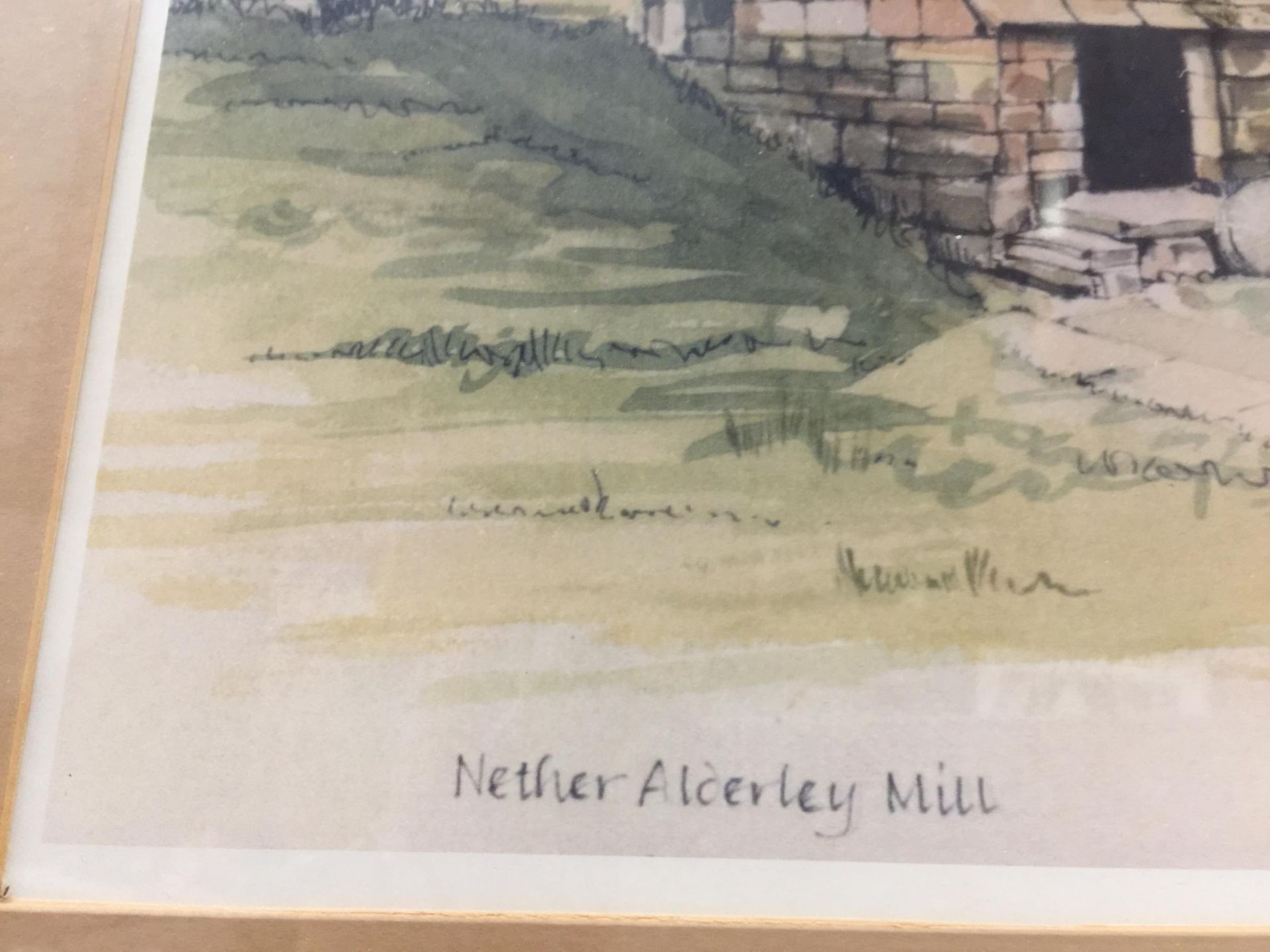 A GROUP OF THREE FRAMED PRINTS, NETHER ALDERLEY MILL ETC - Image 4 of 5