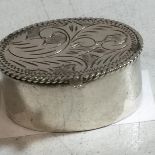 A SILVER TRINKET BOX, WEIGHT 16G, MARKED 925