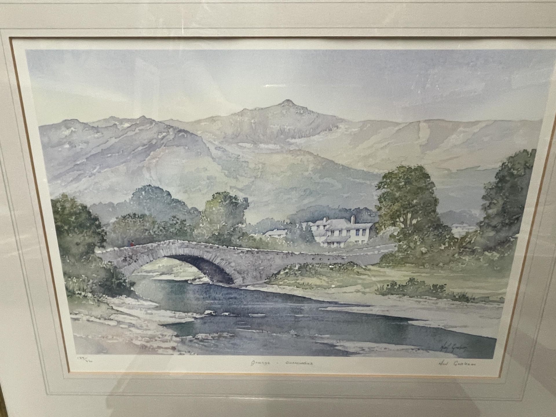 TWO GILT FRAMED PENCIL SIGNED NEIL GRAHAM PRINTS - Image 2 of 9